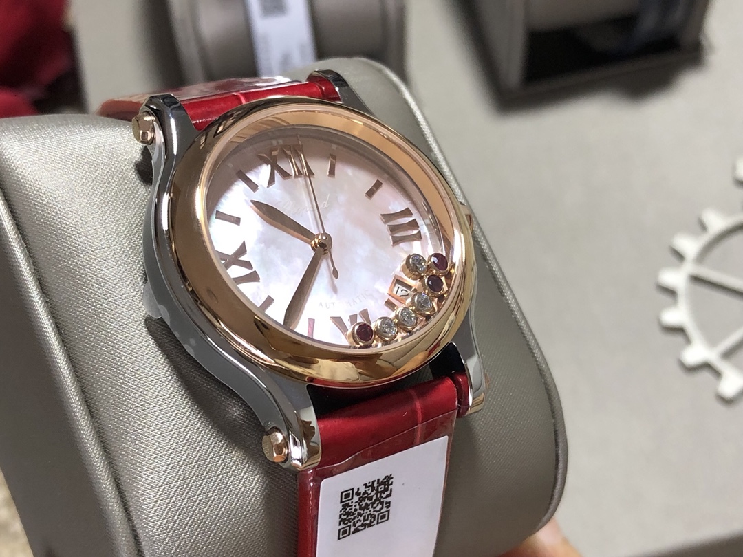 Chopard Nr Mold Opening 36 mm Womens Factory Happy Dimion Diamond Watch Strap Movement Top 2892 36size