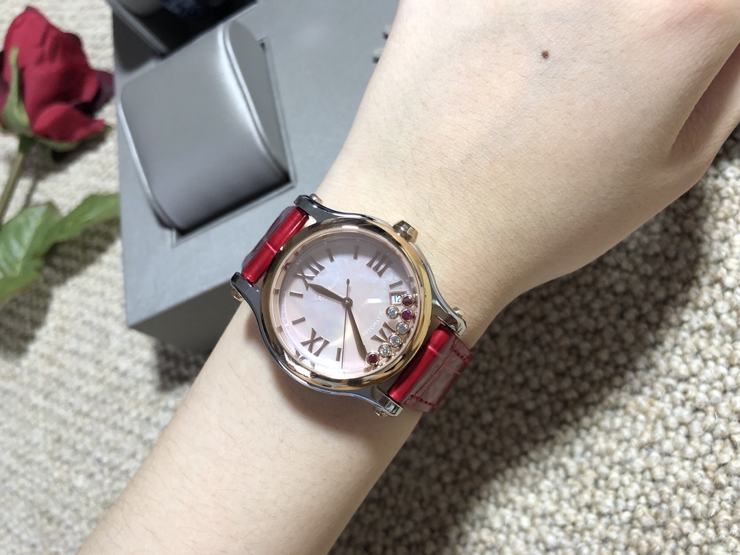 Chopard Nr Mold Opening 36 mm Womens Factory Happy Dimion Diamond Watch Strap Movement Top 2892 36size