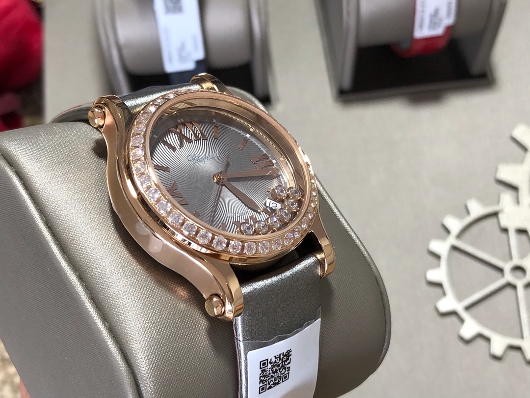 Chopard Nr Mold Opening 36 mm Womens Factory Happy Dimion Diamond Watch Strap Movement Top 2892 36size