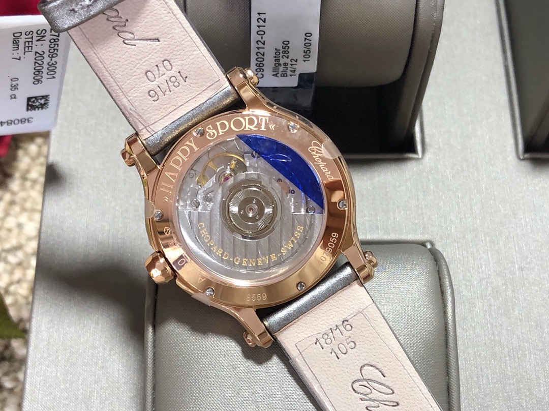 Chopard Nr Mold Opening 36 mm Womens Factory Happy Dimion Diamond Watch Strap Movement Top 2892 36size