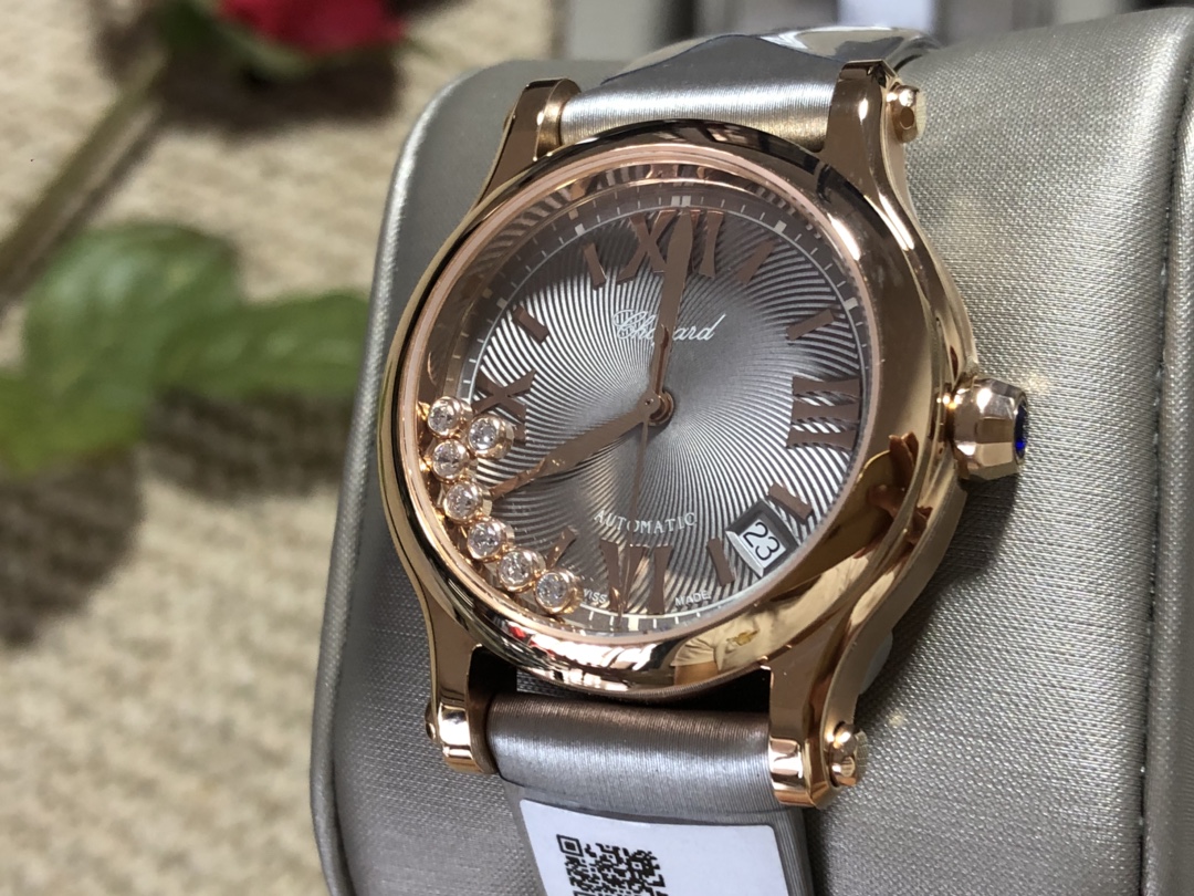 Chopard Nr Mold Opening 36 mm Womens Factory Happy Dimion Diamond Watch Strap Movement Top 2892 36size