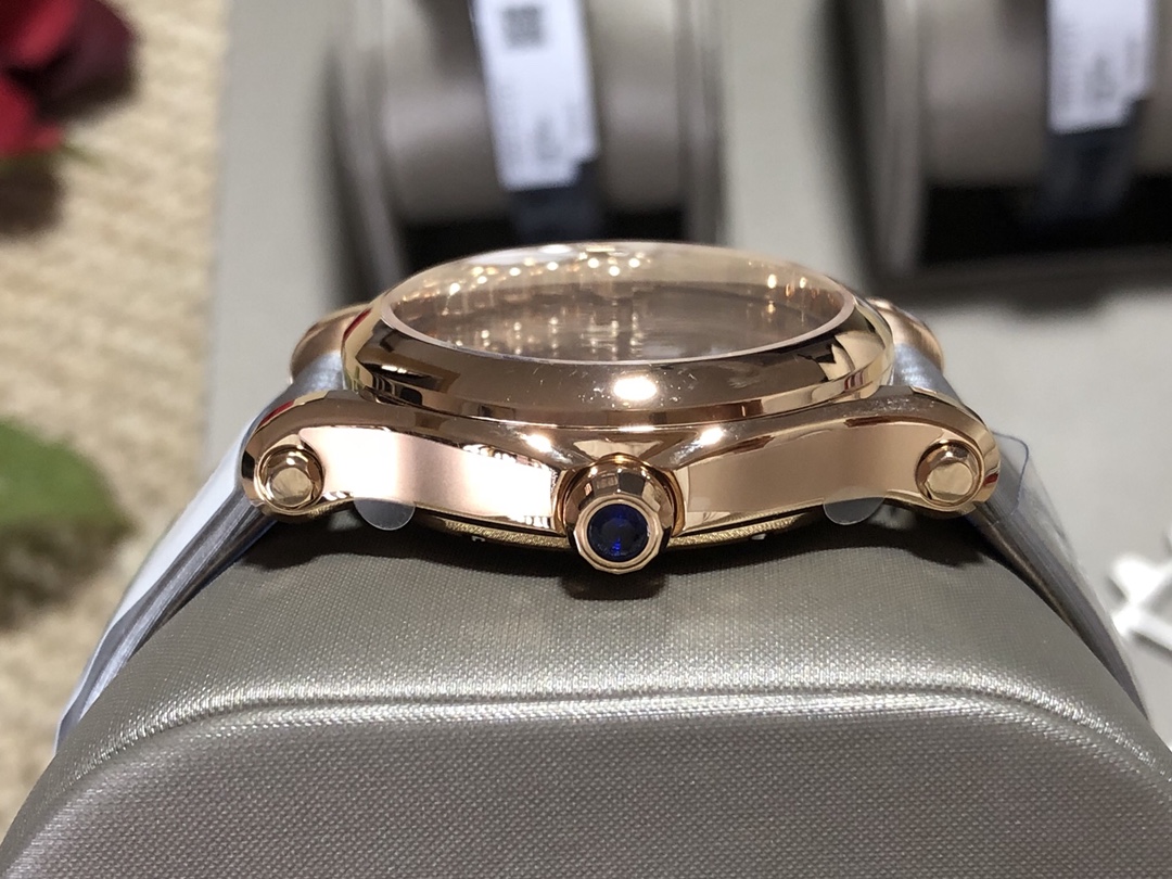 Chopard Nr Mold Opening 36 mm Womens Factory Happy Dimion Diamond Watch Strap Movement Top 2892 36size