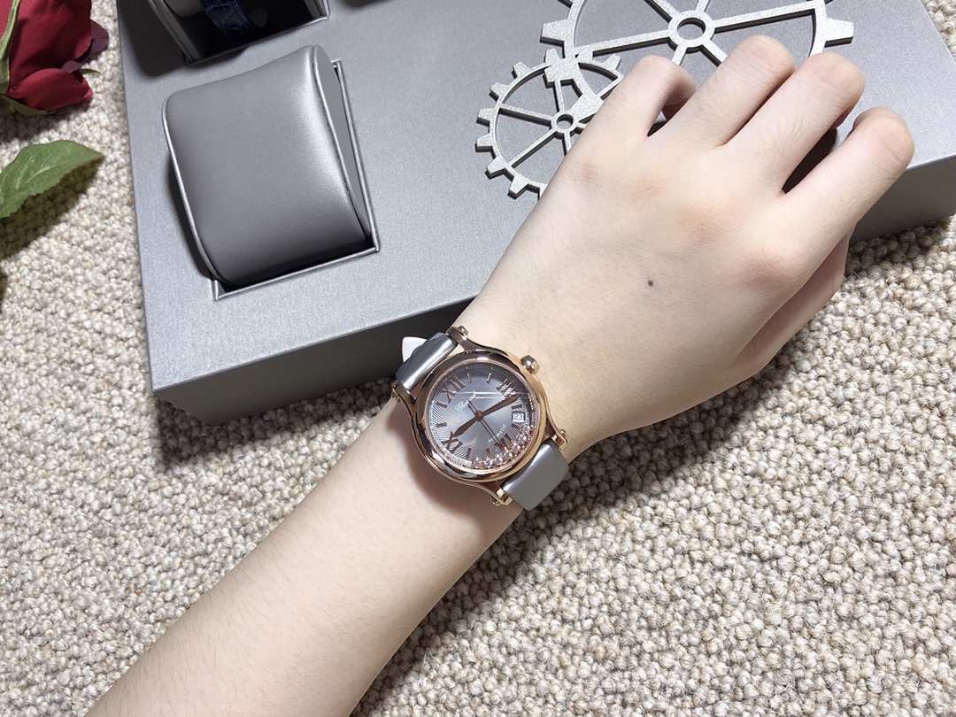 Chopard Nr Mold Opening 36 mm Womens Factory Happy Dimion Diamond Watch Strap Movement Top 2892 36size