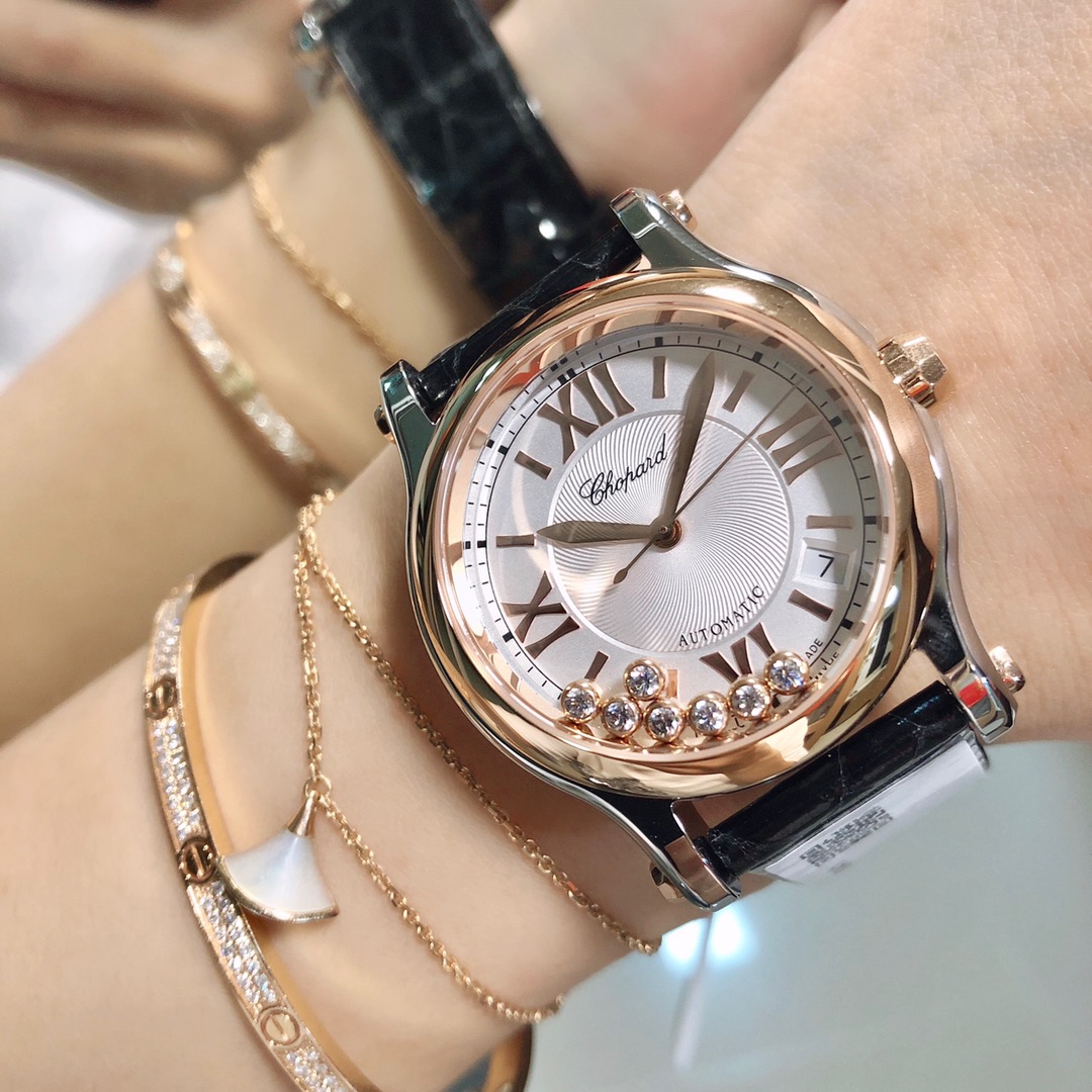 Chopard Nr Mold Opening 36 mm Womens Factory Happy Dimion Diamond Watch Strap Movement Top 2892 36size:wuwu
