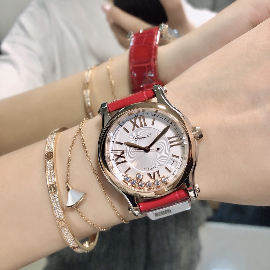 Chopard Nr Mold Opening 36 mm Womens Factory Happy Dimion Diamond Watch Strap Movement Top 2892 36size:wuwu