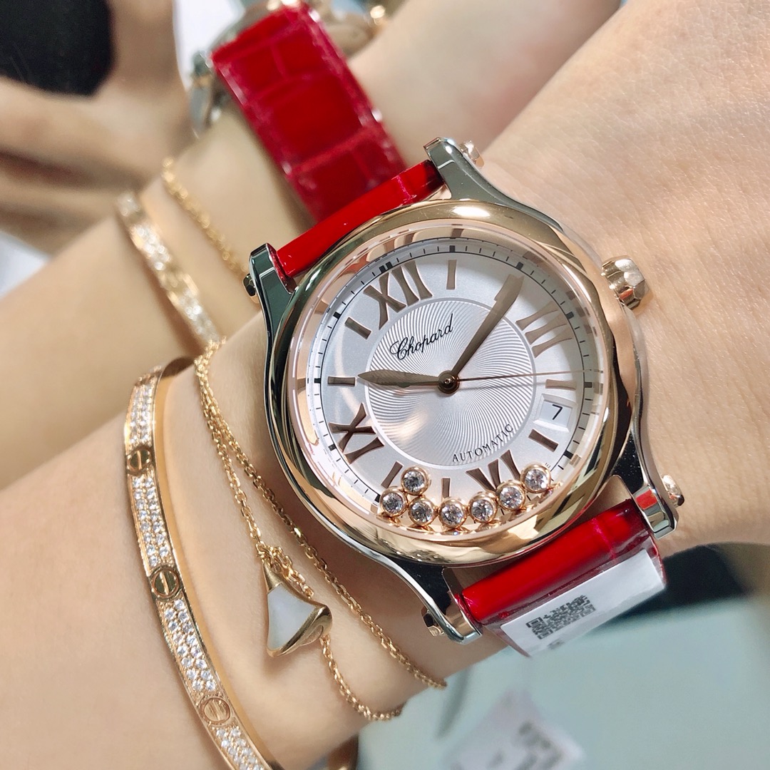 Chopard Nr Mold Opening 36 mm Womens Factory Happy Dimion Diamond Watch Strap Movement Top 2892 36size:wuwu
