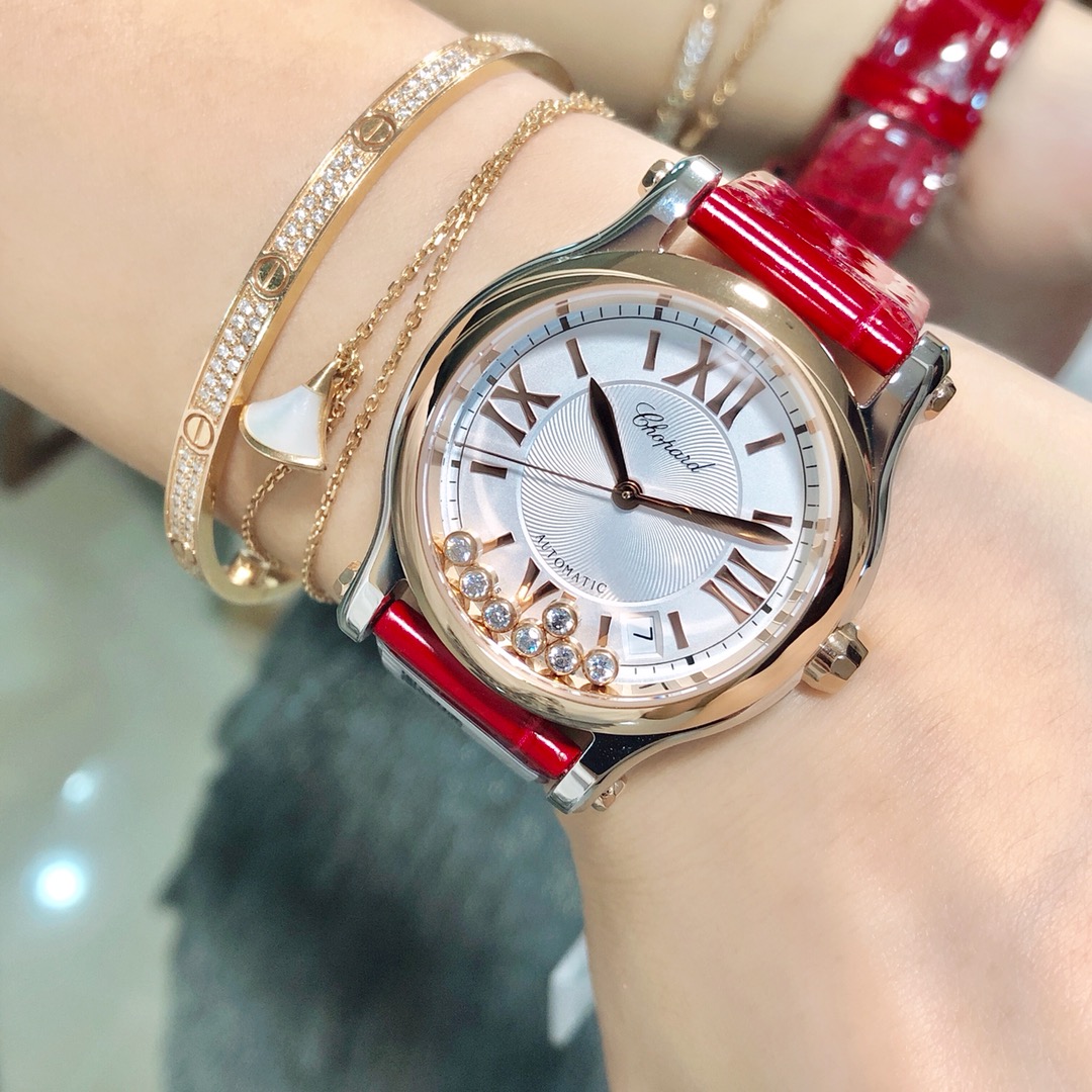 Chopard Nr Mold Opening 36 mm Womens Factory Happy Dimion Diamond Watch Strap Movement Top 2892 36size:wuwu