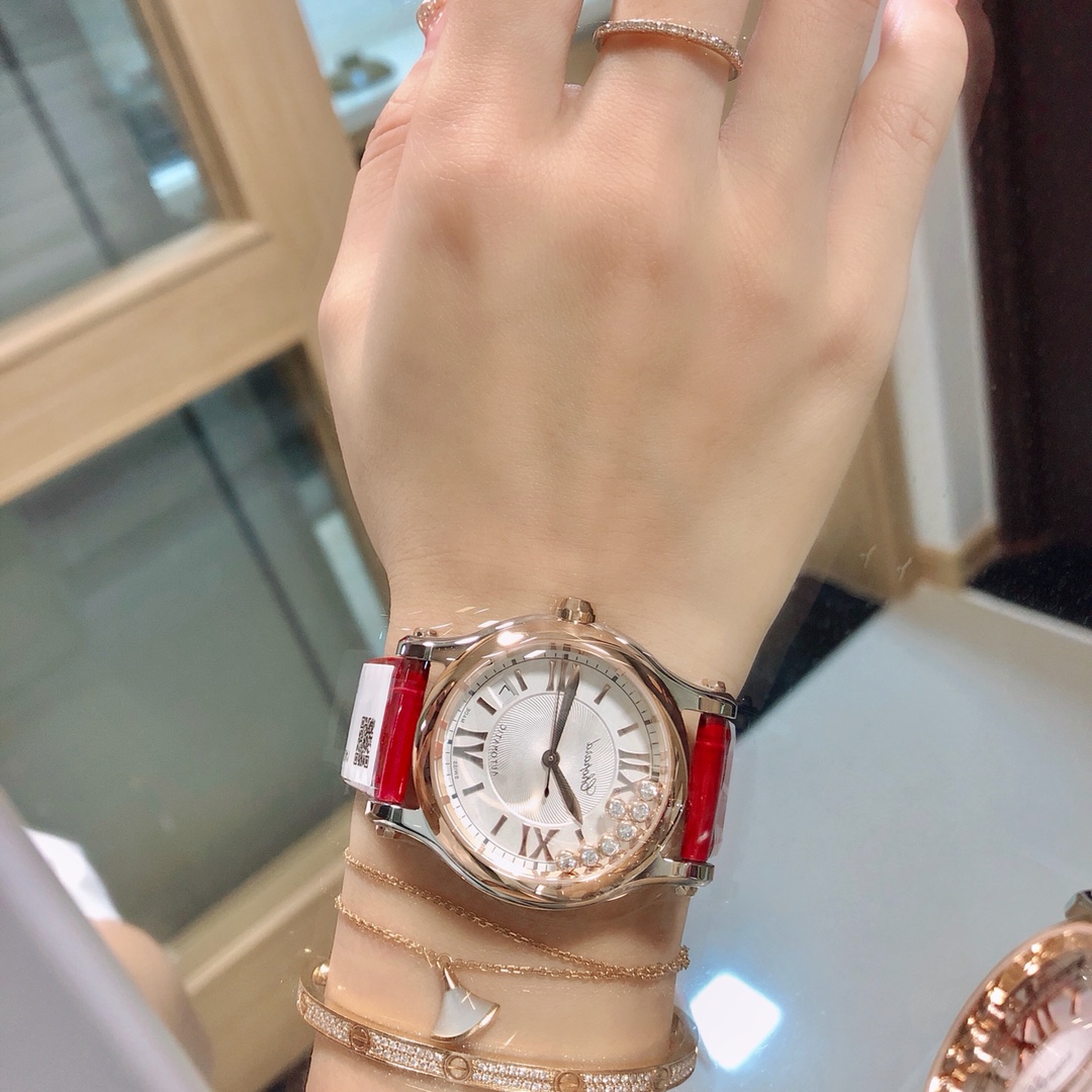 Chopard Nr Mold Opening 36 mm Womens Factory Happy Dimion Diamond Watch Strap Movement Top 2892 36size:wuwu