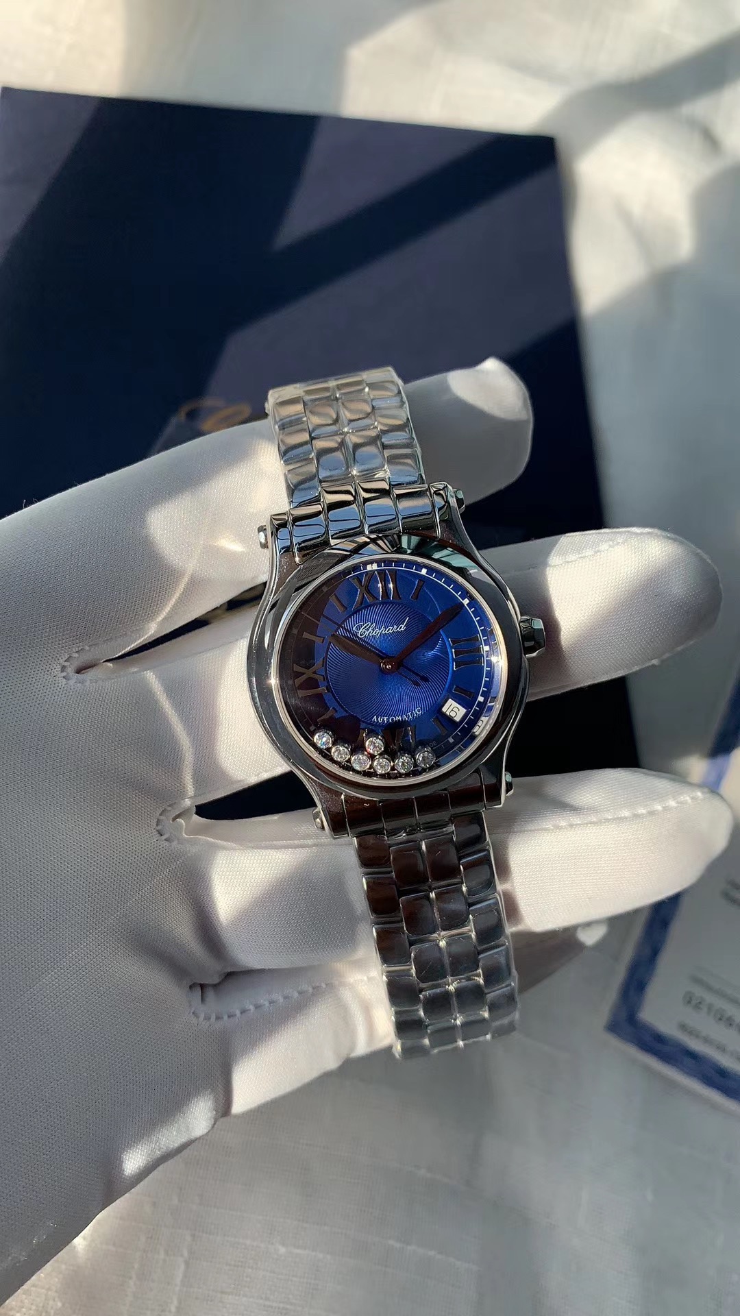 Iwc Nr Diamond Cnc Happy Diamonds Chopard .watch Dial ,large Size7 Sport Case Strap 316 Dialdiametersmall Size30 mm Size36mm