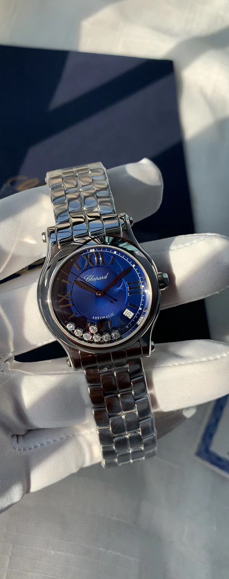 Iwc Nr Diamond Cnc Happy Diamonds Chopard .watch Dial ,large Size7 Sport Case Strap 316 Dialdiametersmall Size30 mm Size36mm