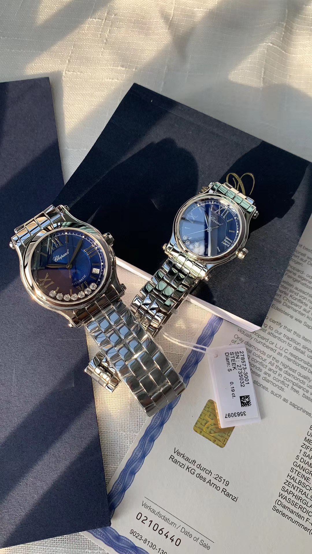 Iwc Nr Diamond Cnc Happy Diamonds Chopard .watch Dial ,large Size7 Sport Case Strap 316 Dialdiametersmall Size30 mm Size36mm