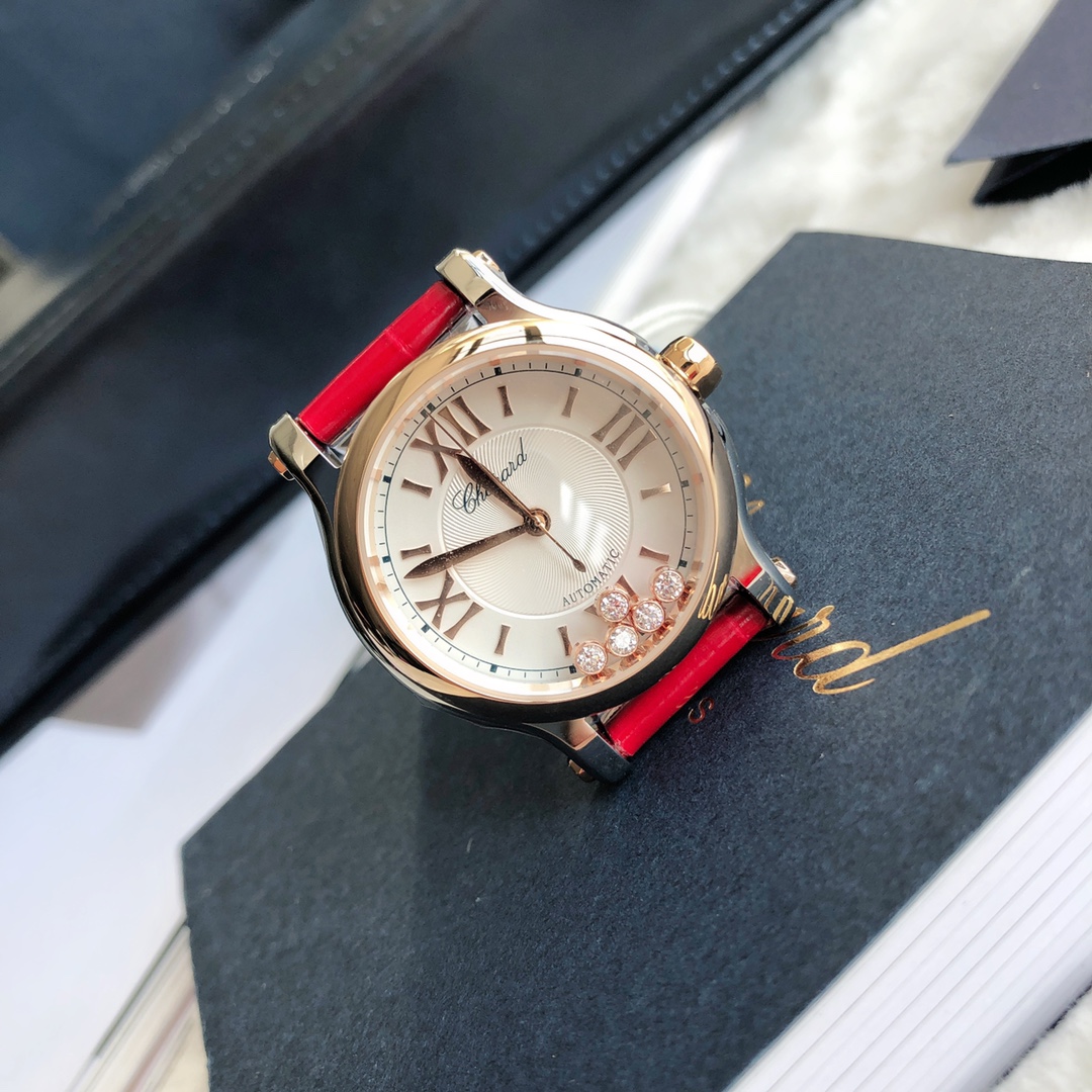 Chopard Nr-factopy33 mm happy Diamonds Diamond 5 Sport Watch Case Dial Nr-faeeory 2892 movement