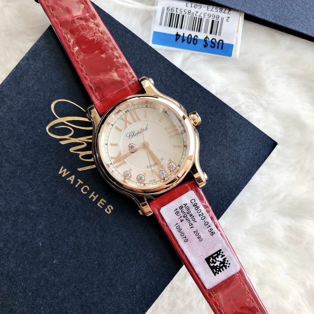 Chopard Nr-factopy33 mm happy Diamonds Diamond 5 Sport Watch Case Dial Nr-faeeory 2892 movement