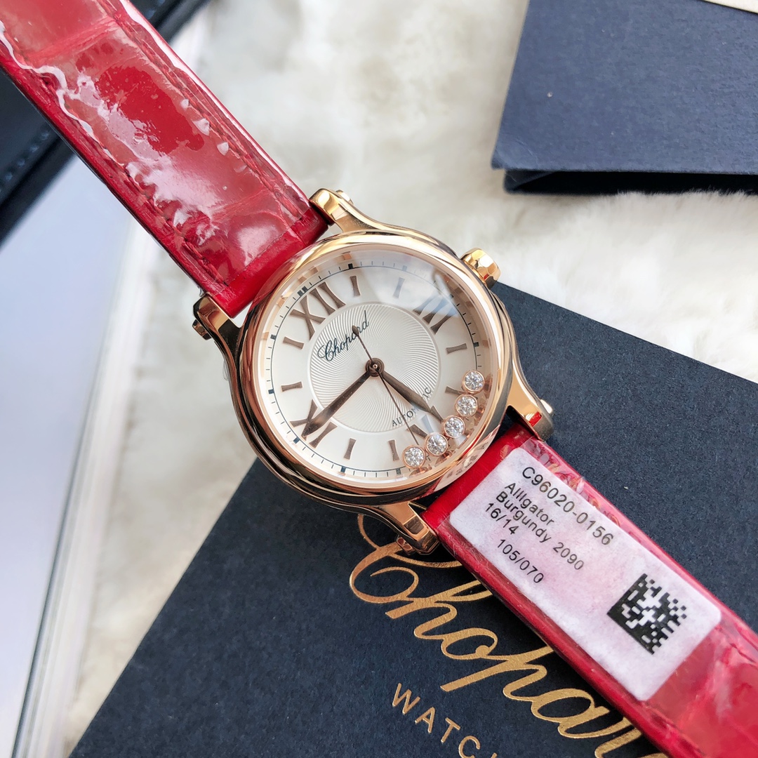 Chopard Nr-factopy33 mm happy Diamonds Diamond 5 Sport Watch Case Dial Nr-faeeory 2892 movement