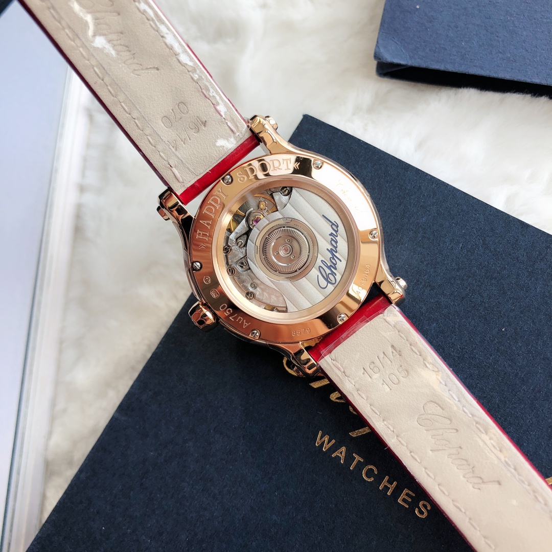 Chopard Nr-factopy33 mm happy Diamonds Diamond 5 Sport Watch Case Dial Nr-faeeory 2892 movement