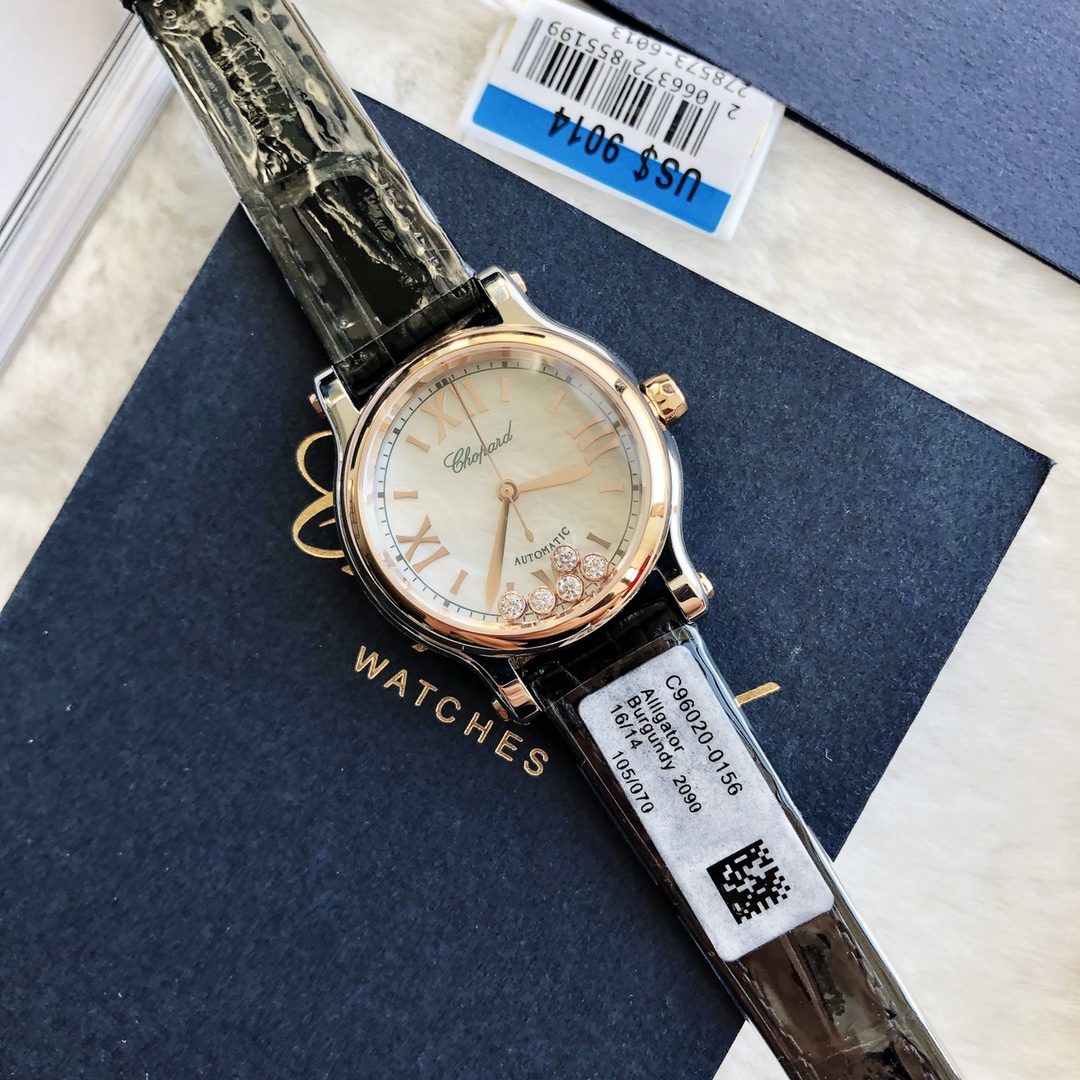 Chopard Nr-factopy33 mm happy Diamonds Diamond 5 Sport Watch Case Dial Nr-faeeory 2892 movement