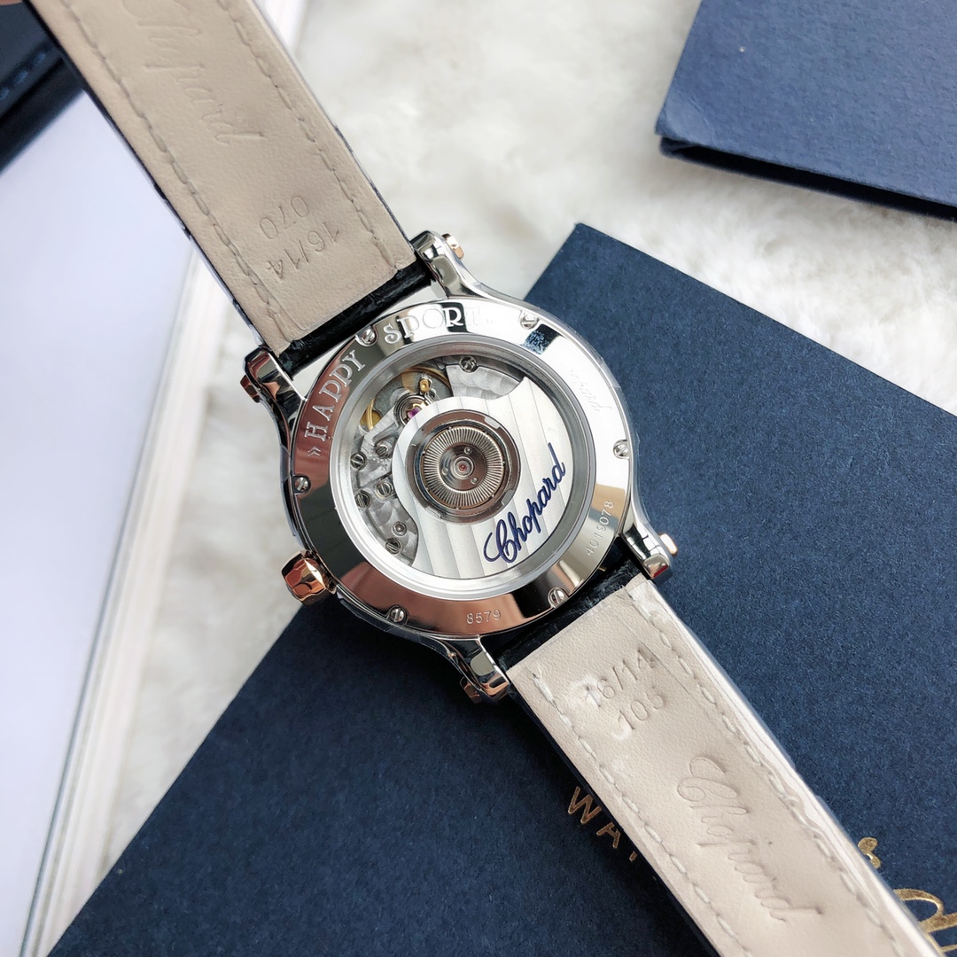 Chopard Nr-factopy33 mm happy Diamonds Diamond 5 Sport Watch Case Dial Nr-faeeory 2892 movement