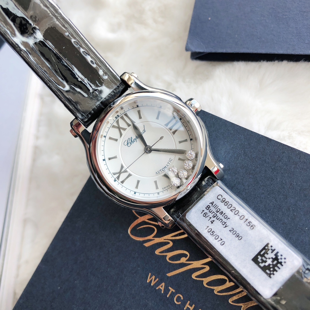 Chopard Nr-factopy33 mm happy Diamonds Diamond 5 Sport Watch Case Dial Nr-faeeory 2892 movement