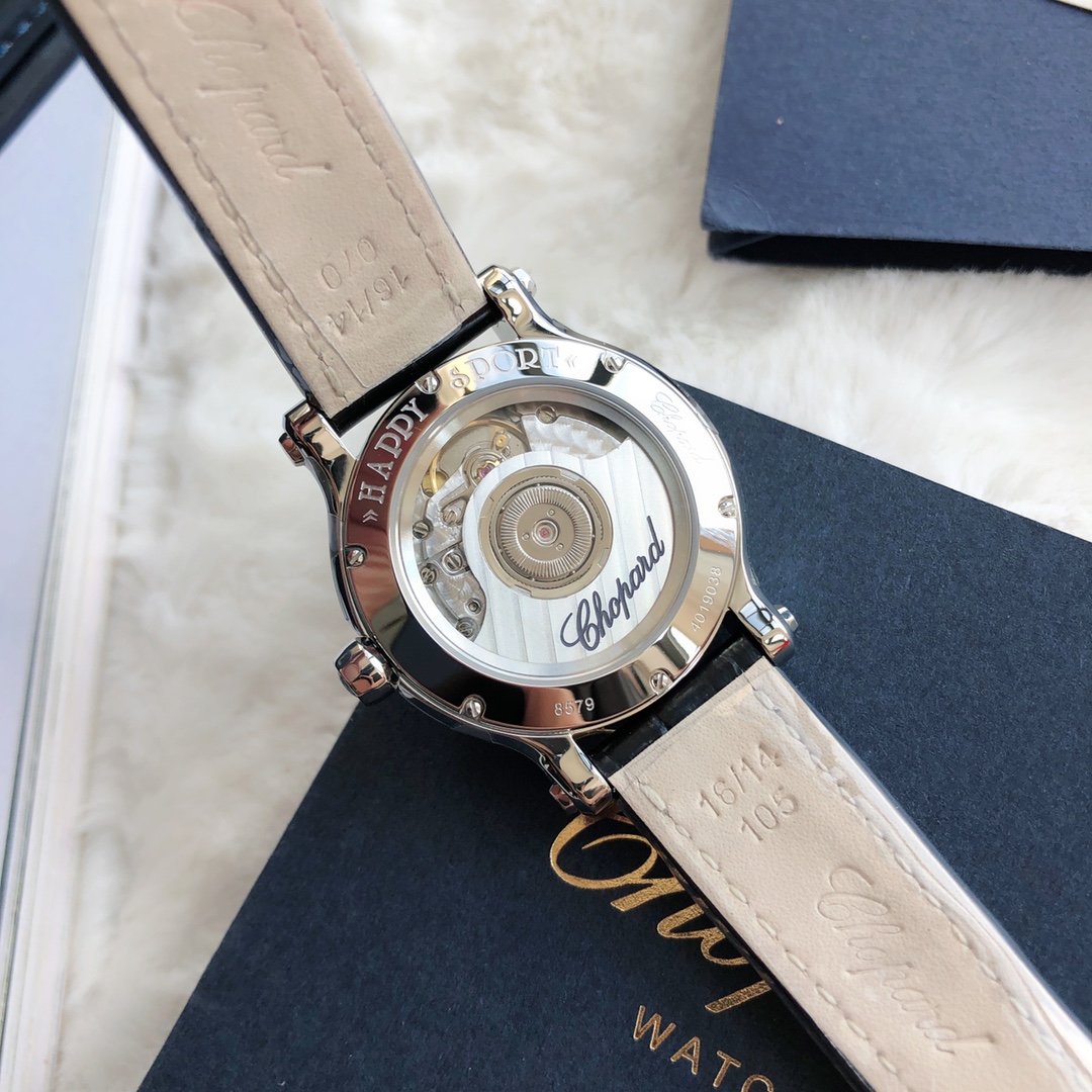 Chopard Nr-factopy33 mm happy Diamonds Diamond 5 Sport Watch Case Dial Nr-faeeory 2892 movement