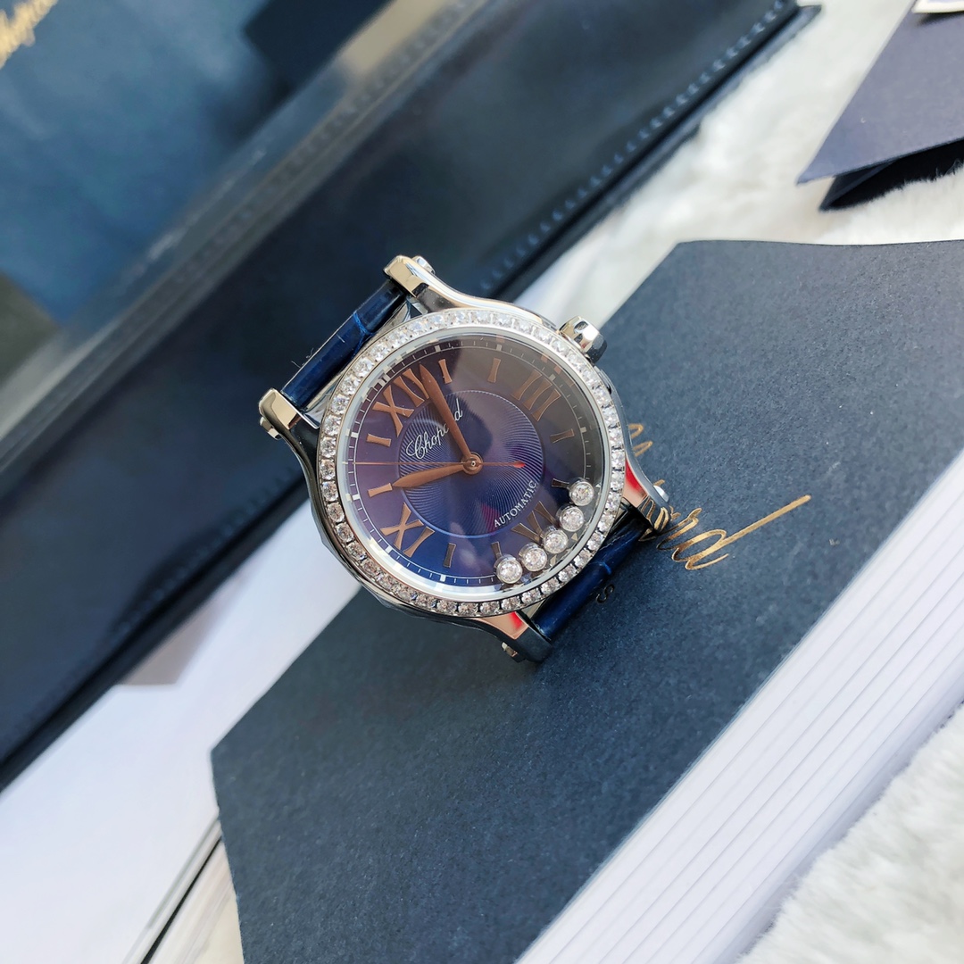 Chopard Nr-factopy33 mm happy Diamonds Diamond 5 Sport Watch Case Dial Nr-faeeory 2892 movement