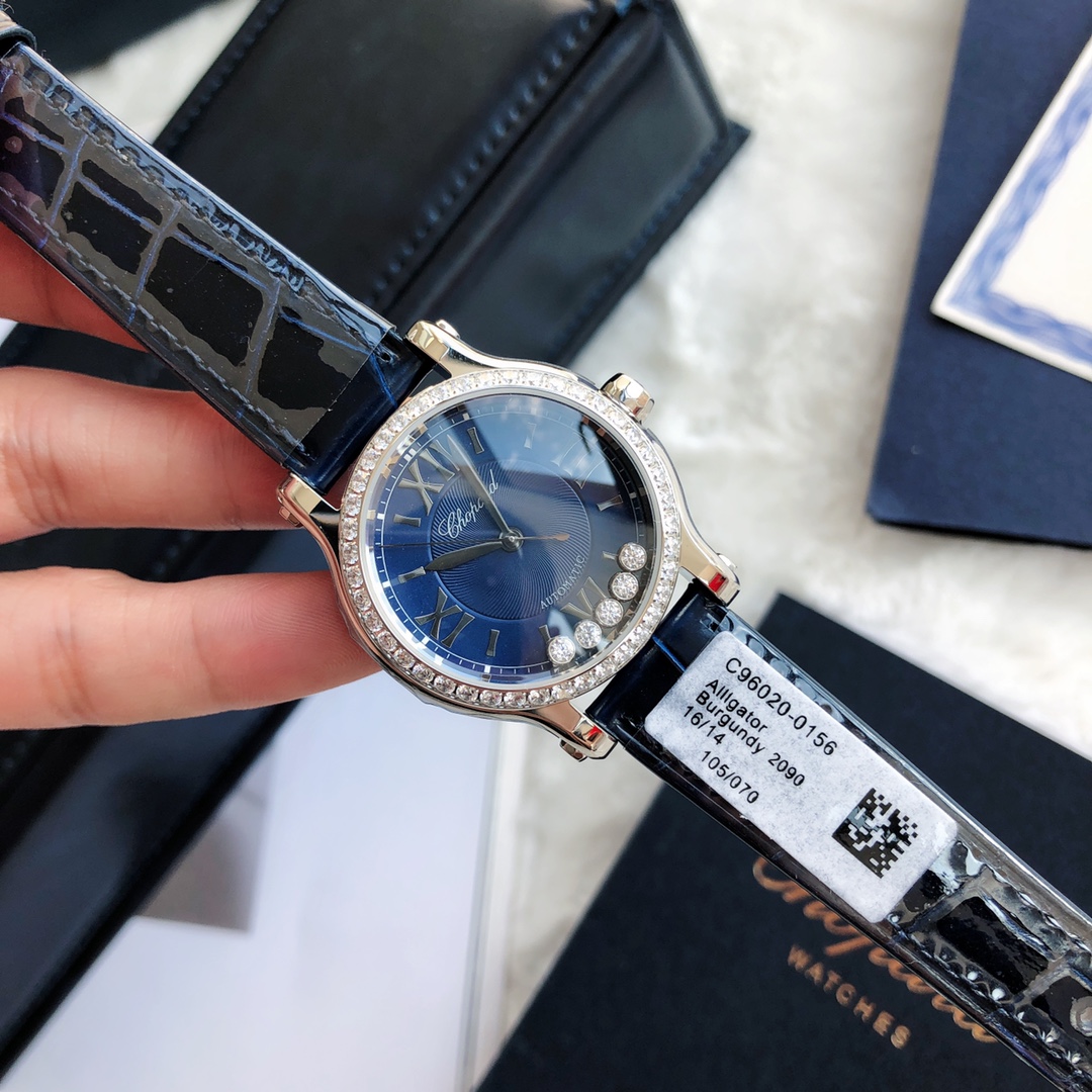 Chopard Nr-factopy33 mm happy Diamonds Diamond 5 Sport Watch Case Dial Nr-faeeory 2892 movement
