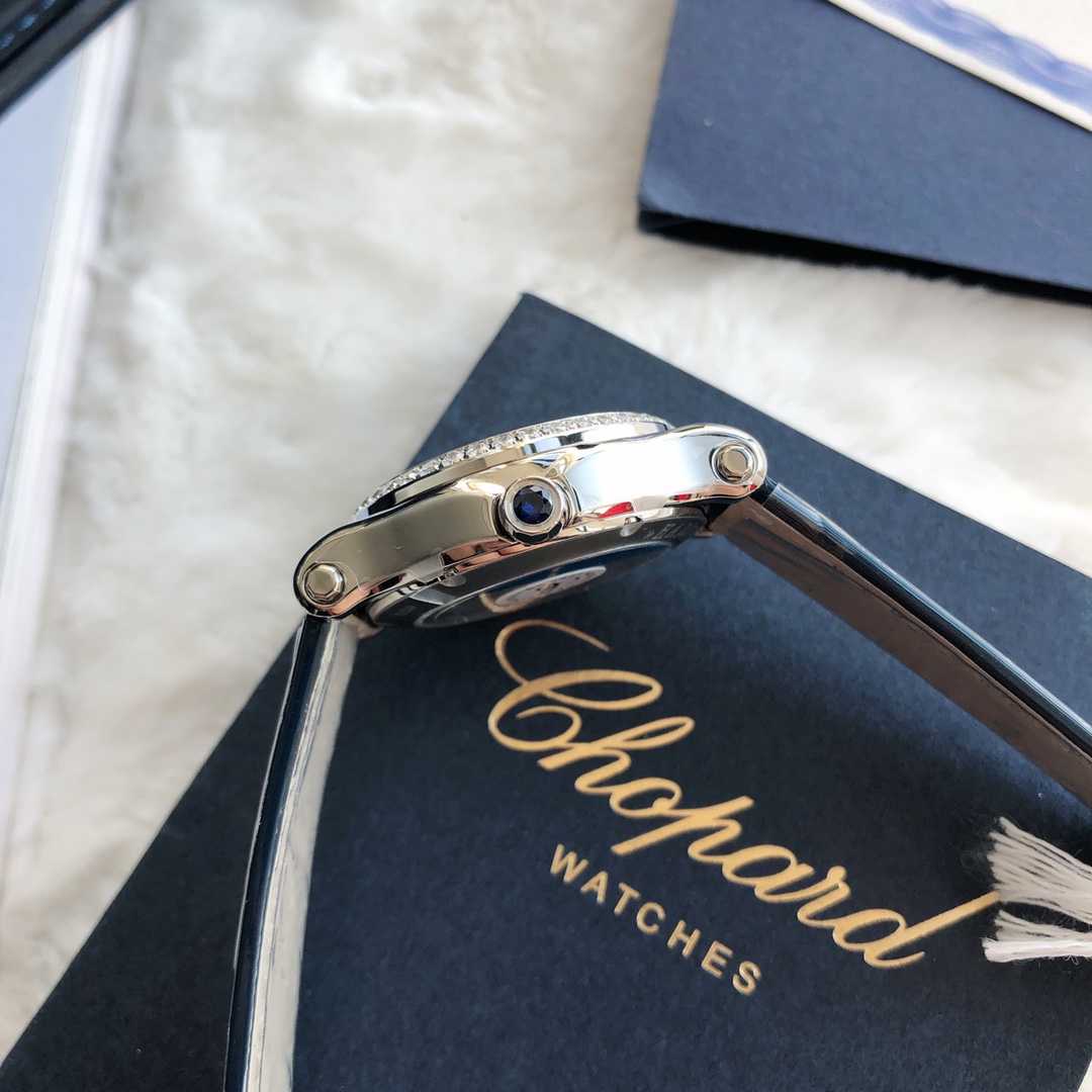 Chopard Nr-factopy33 mm happy Diamonds Diamond 5 Sport Watch Case Dial Nr-faeeory 2892 movement