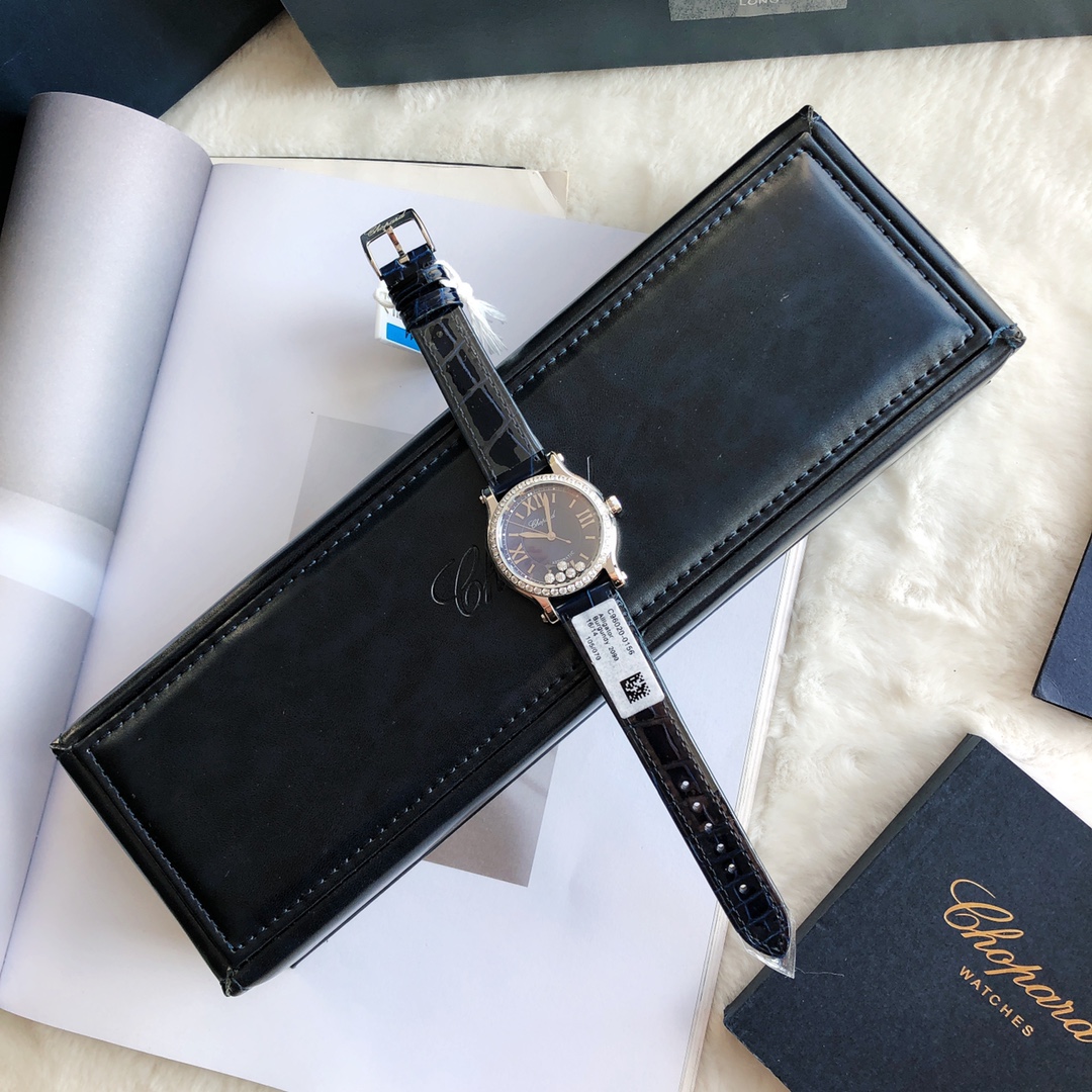 Chopard Nr-factopy33 mm happy Diamonds Diamond 5 Sport Watch Case Dial Nr-faeeory 2892 movement