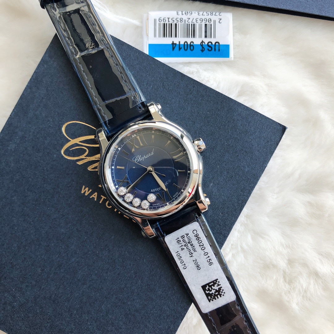 Chopard Nr-factopy33 mm happy Diamonds Diamond 5 Sport Watch Case Dial Nr-faeeory 2892 movement