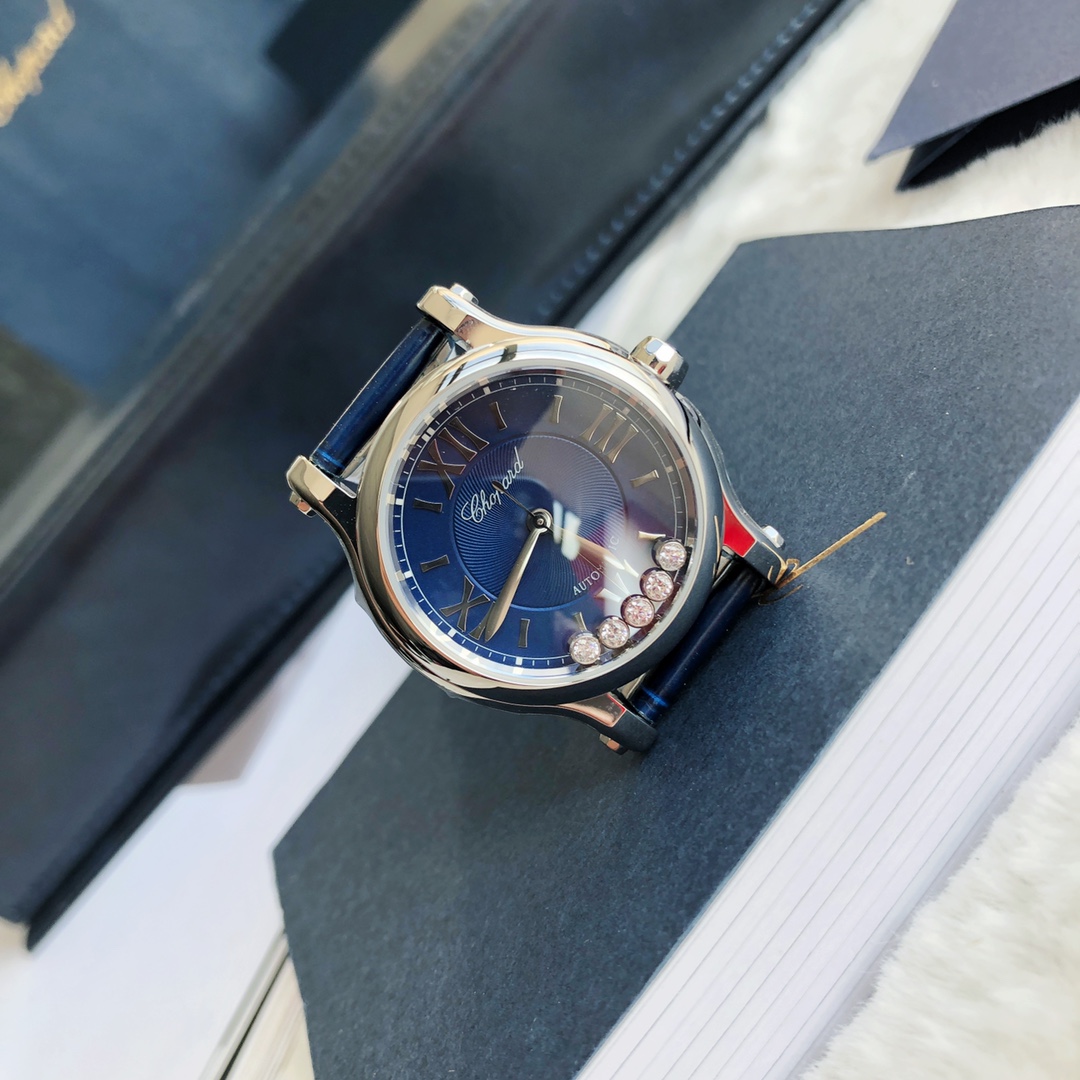 Chopard Nr-factopy33 mm happy Diamonds Diamond 5 Sport Watch Case Dial Nr-faeeory 2892 movement