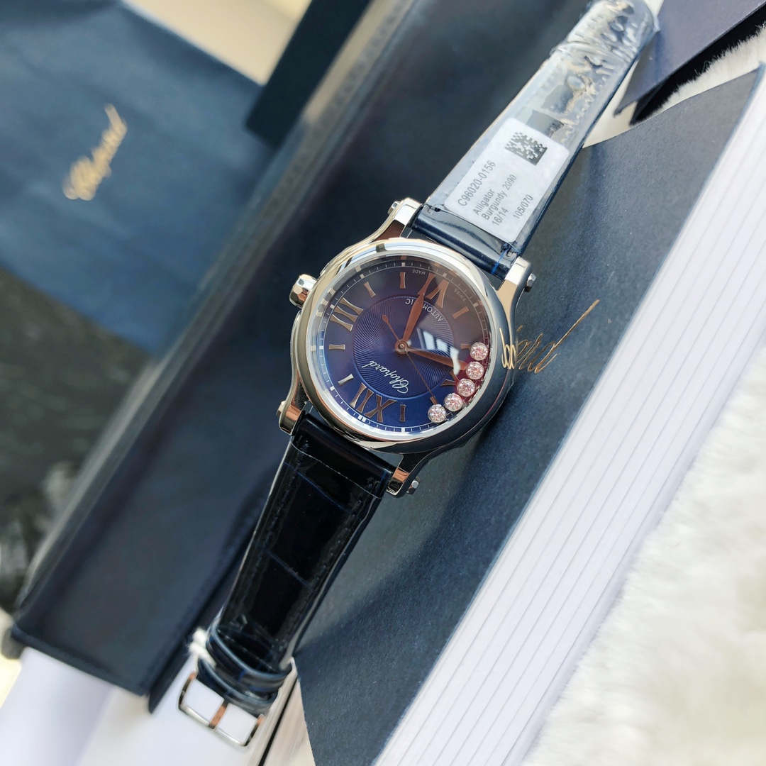 Chopard Nr-factopy33 mm happy Diamonds Diamond 5 Sport Watch Case Dial Nr-faeeory 2892 movement