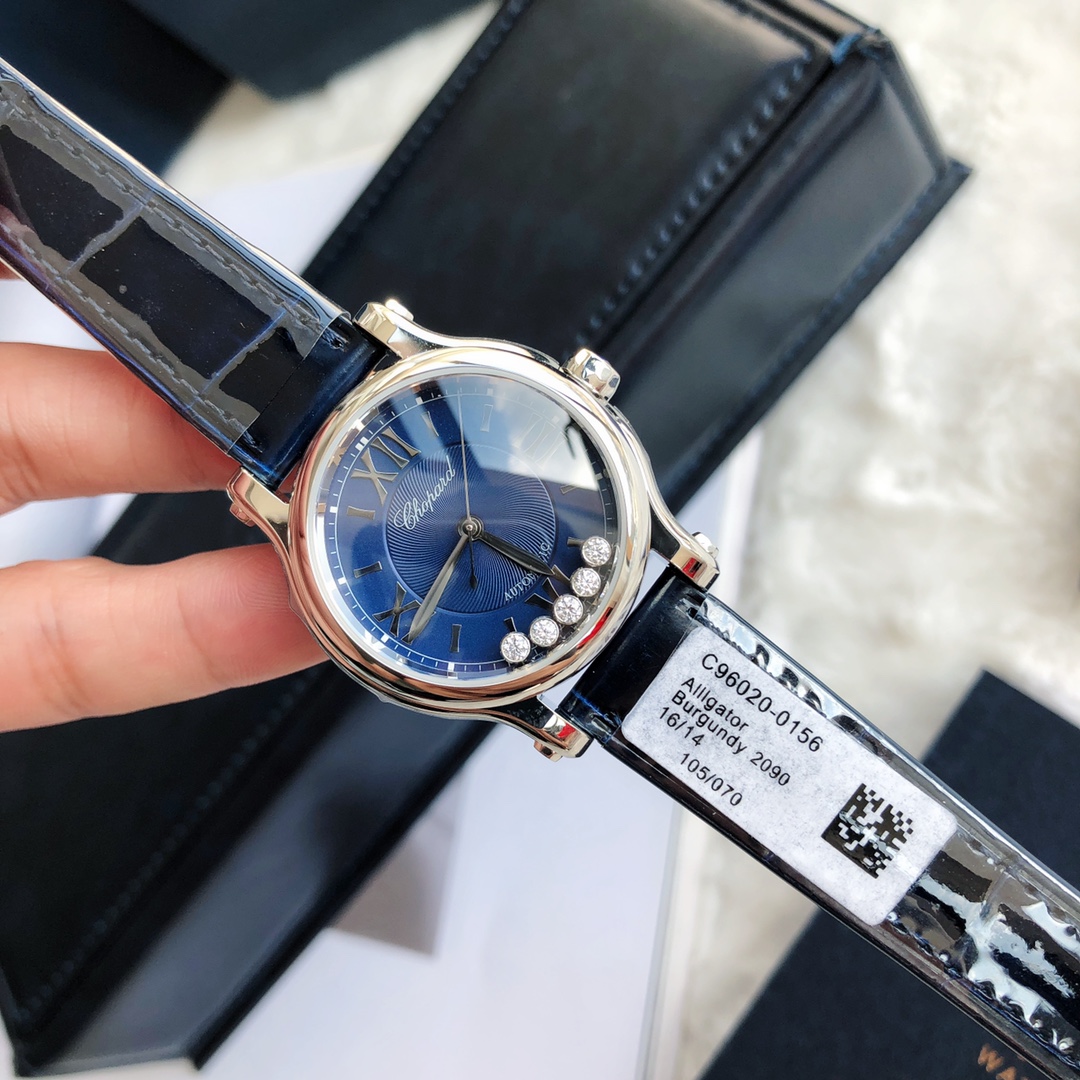 Chopard Nr-factopy33 mm happy Diamonds Diamond 5 Sport Watch Case Dial Nr-faeeory 2892 movement