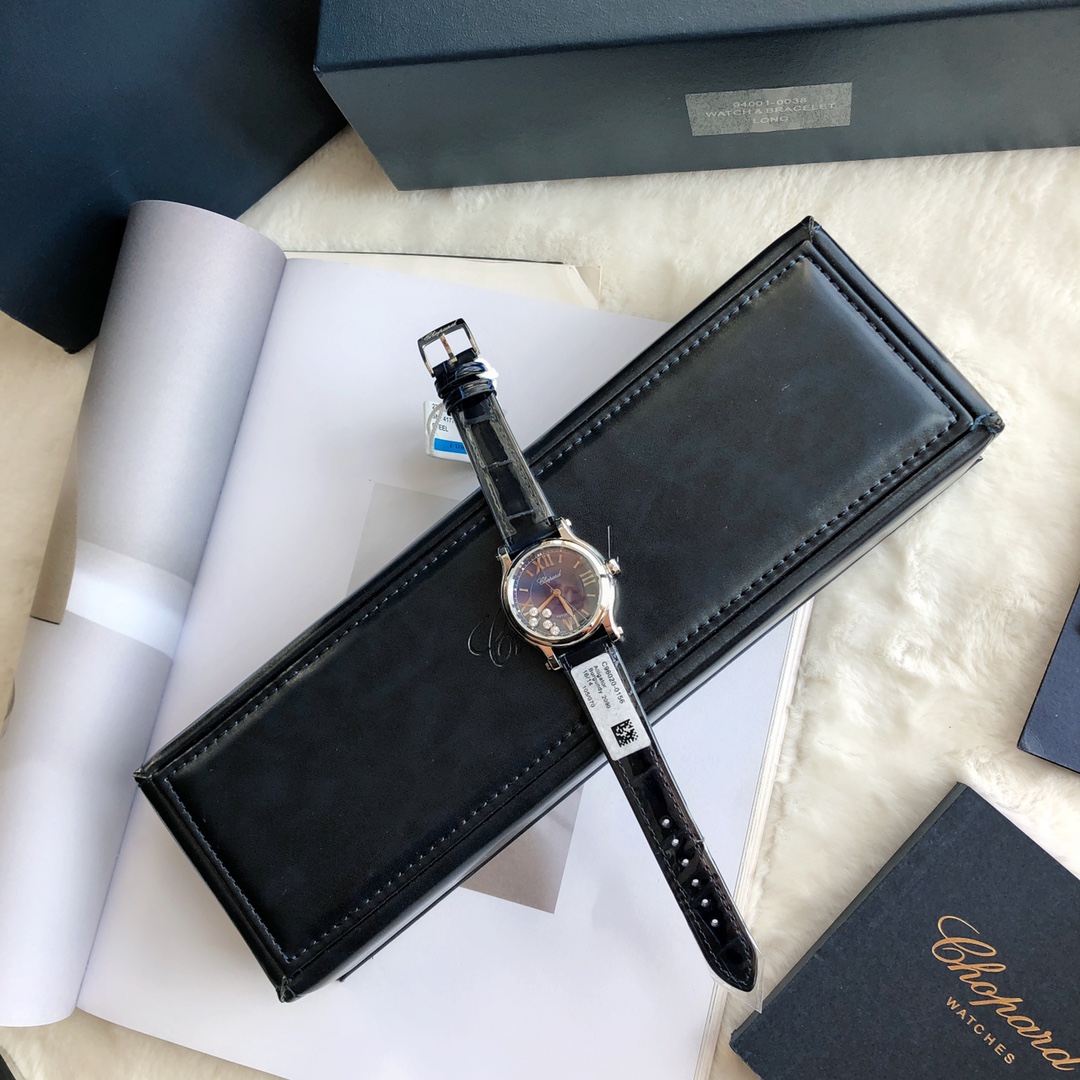 Chopard Nr-factopy33 mm happy Diamonds Diamond 5 Sport Watch Case Dial Nr-faeeory 2892 movement