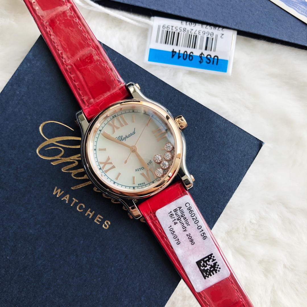 Chopard Nr-factopy33 mm happy Diamonds Diamond 5 Sport Watch Case Dial Nr-faeeory 2892 movement