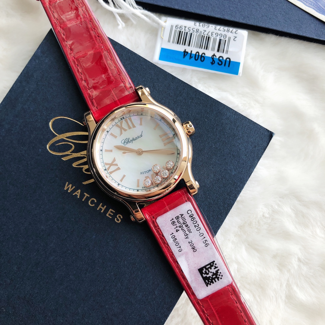 Chopard Nr-factopy33 mm happy Diamonds Diamond 5 Sport Watch Case Dial Nr-faeeory 2892 movement