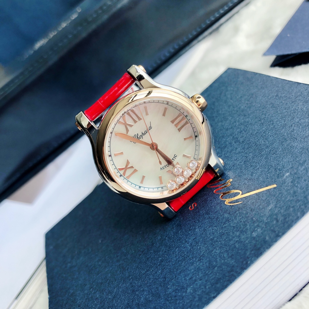 Chopard Nr-factopy33 mm happy Diamonds Diamond 5 Sport Watch Case Dial Nr-faeeory 2892 movement