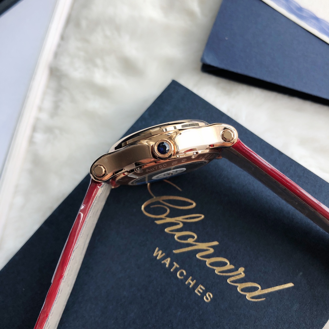 Chopard Nr-factopy33 mm happy Diamonds Diamond 5 Sport Watch Case Dial Nr-faeeory 2892 movement