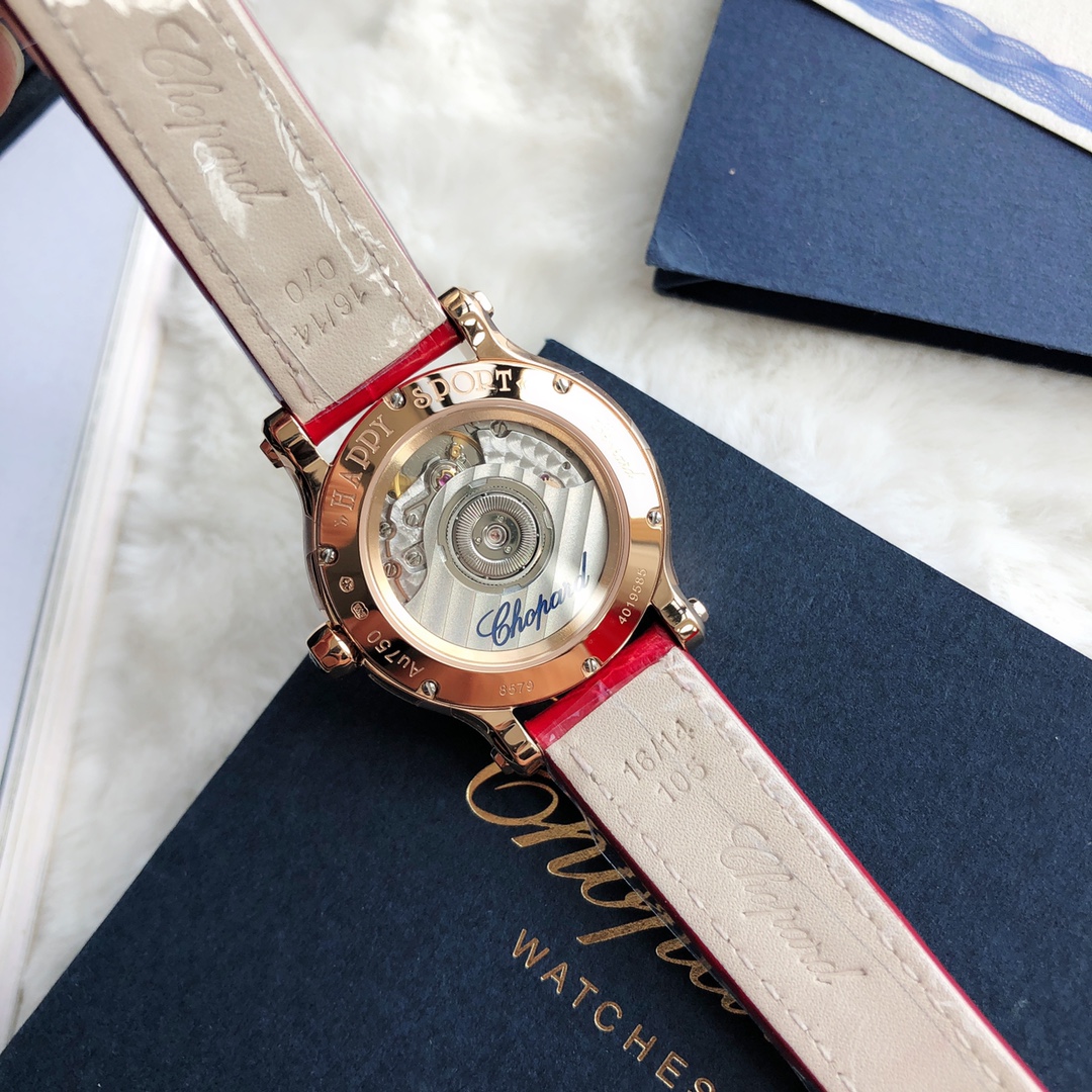 Chopard Nr-factopy33 mm happy Diamonds Diamond 5 Sport Watch Case Dial Nr-faeeory 2892 movement