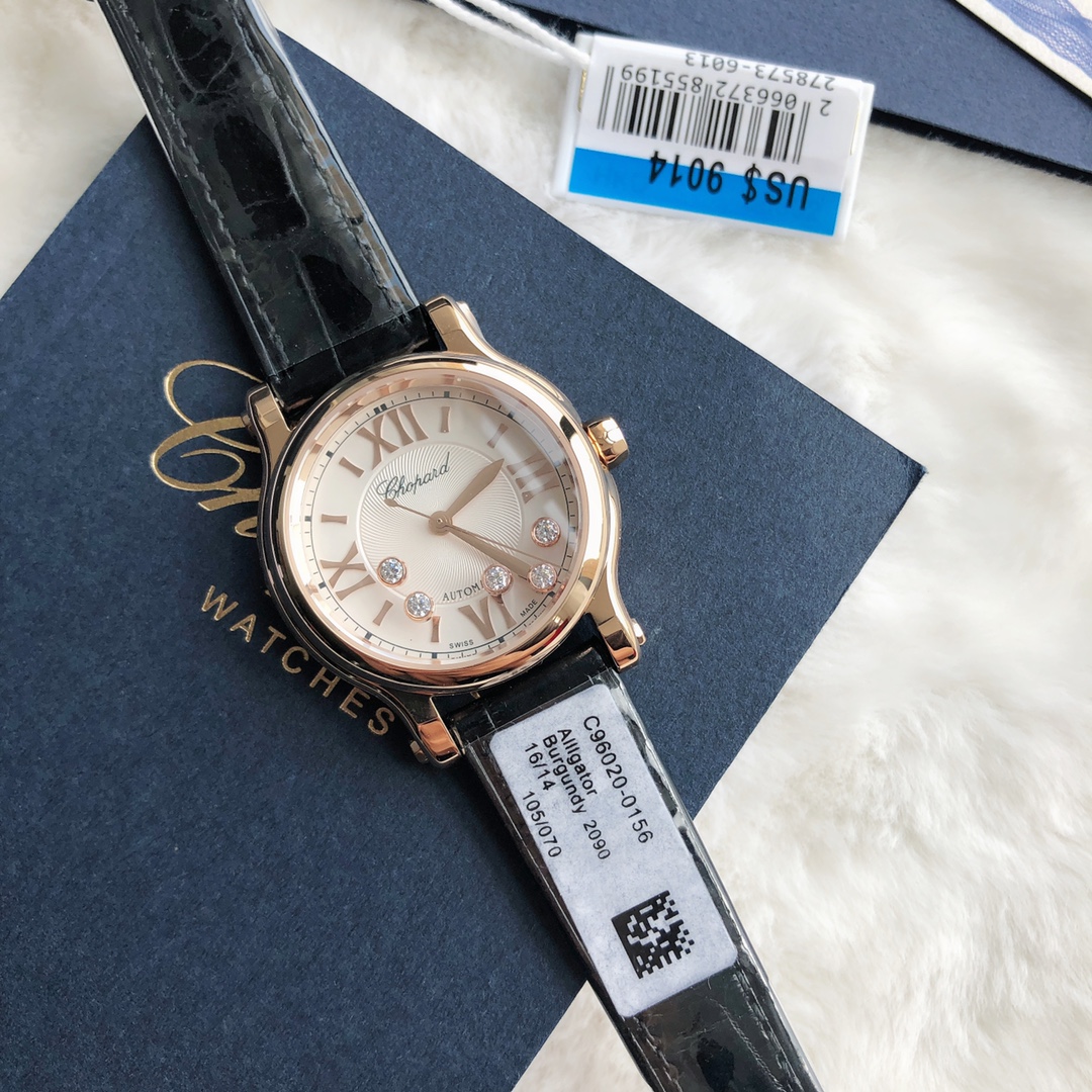 Chopard Nr-factopy33 mm happy Diamonds Diamond 5 Sport Watch Case Dial Nr-faeeory 2892 movement