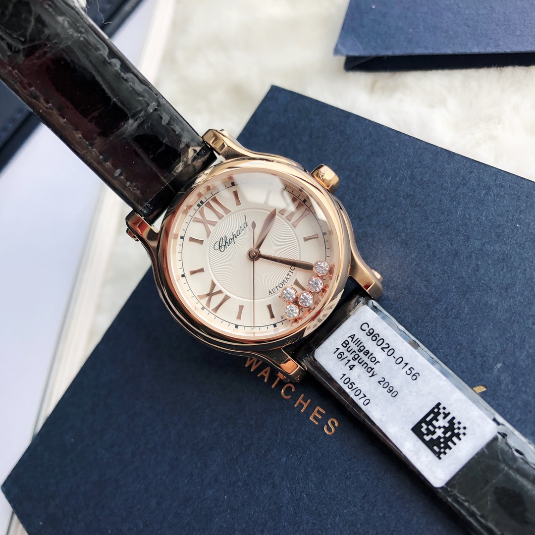 Chopard Nr-factopy33 mm happy Diamonds Diamond 5 Sport Watch Case Dial Nr-faeeory 2892 movement