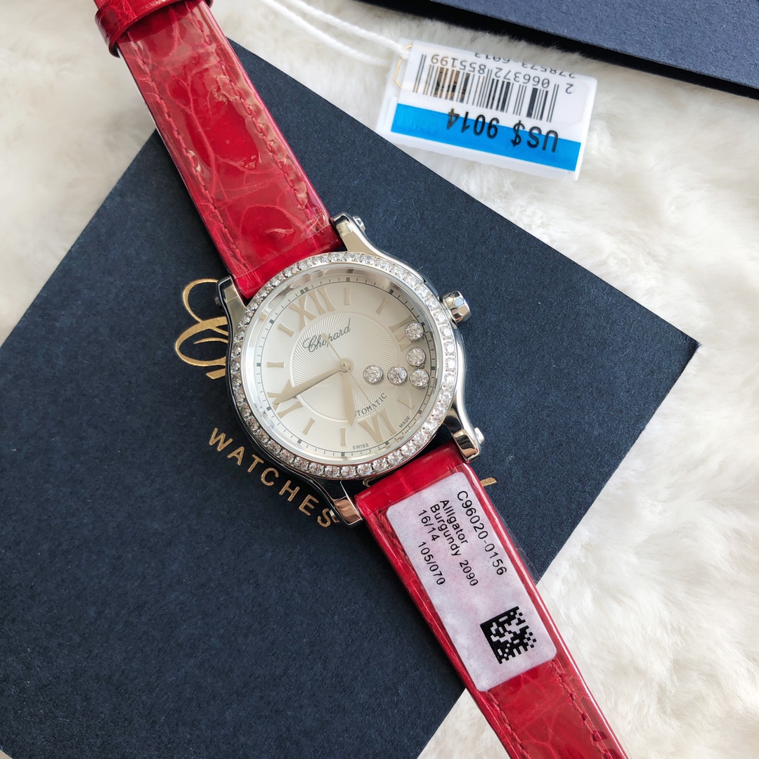 Chopard Nr-factopy33 mm happy Diamonds Diamond 5 Sport Watch Case Dial Nr-faeeory 2892 movement