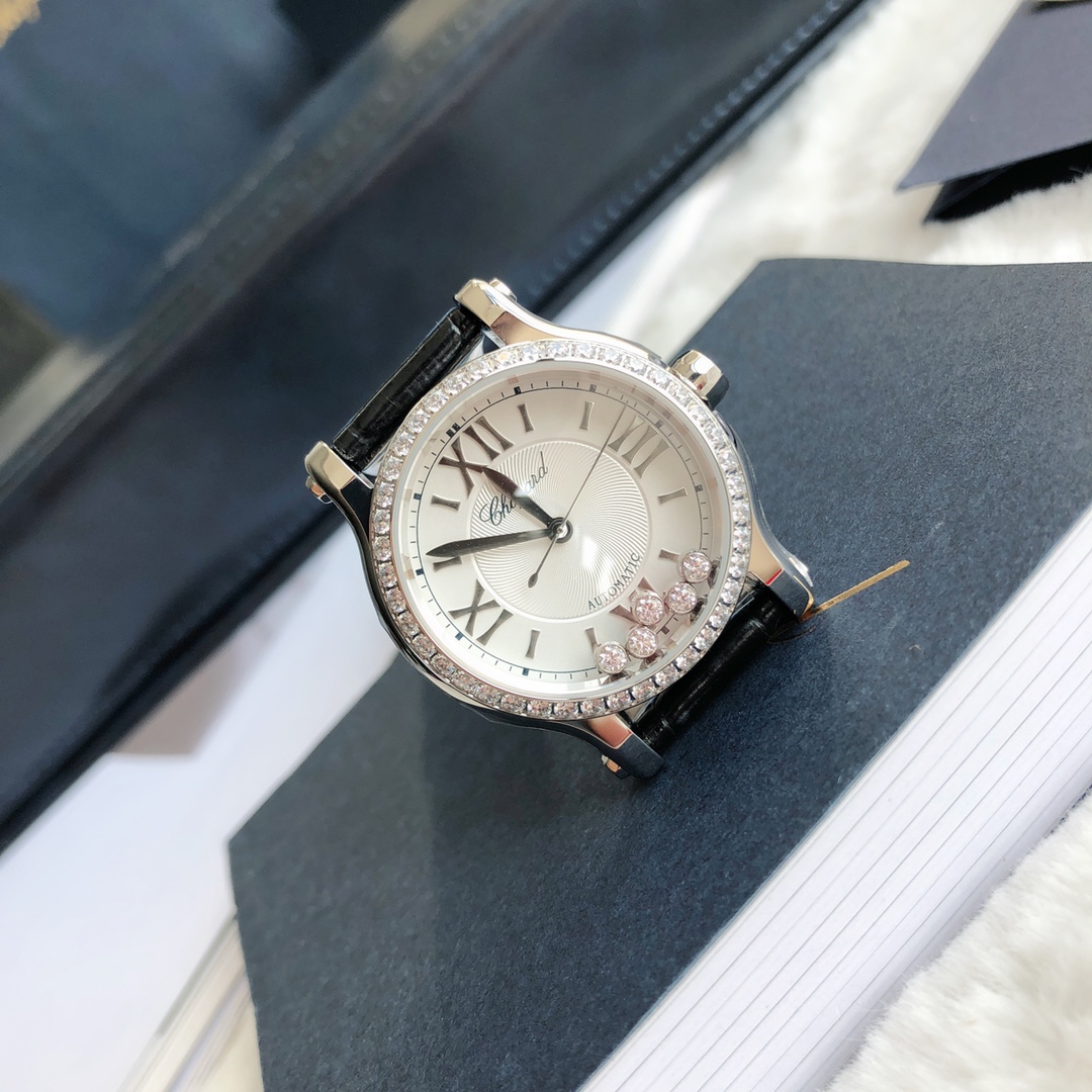 Chopard Nr-factopy33 mm happy Diamonds Diamond 5 Sport Watch Case Dial Nr-faeeory 2892 movement