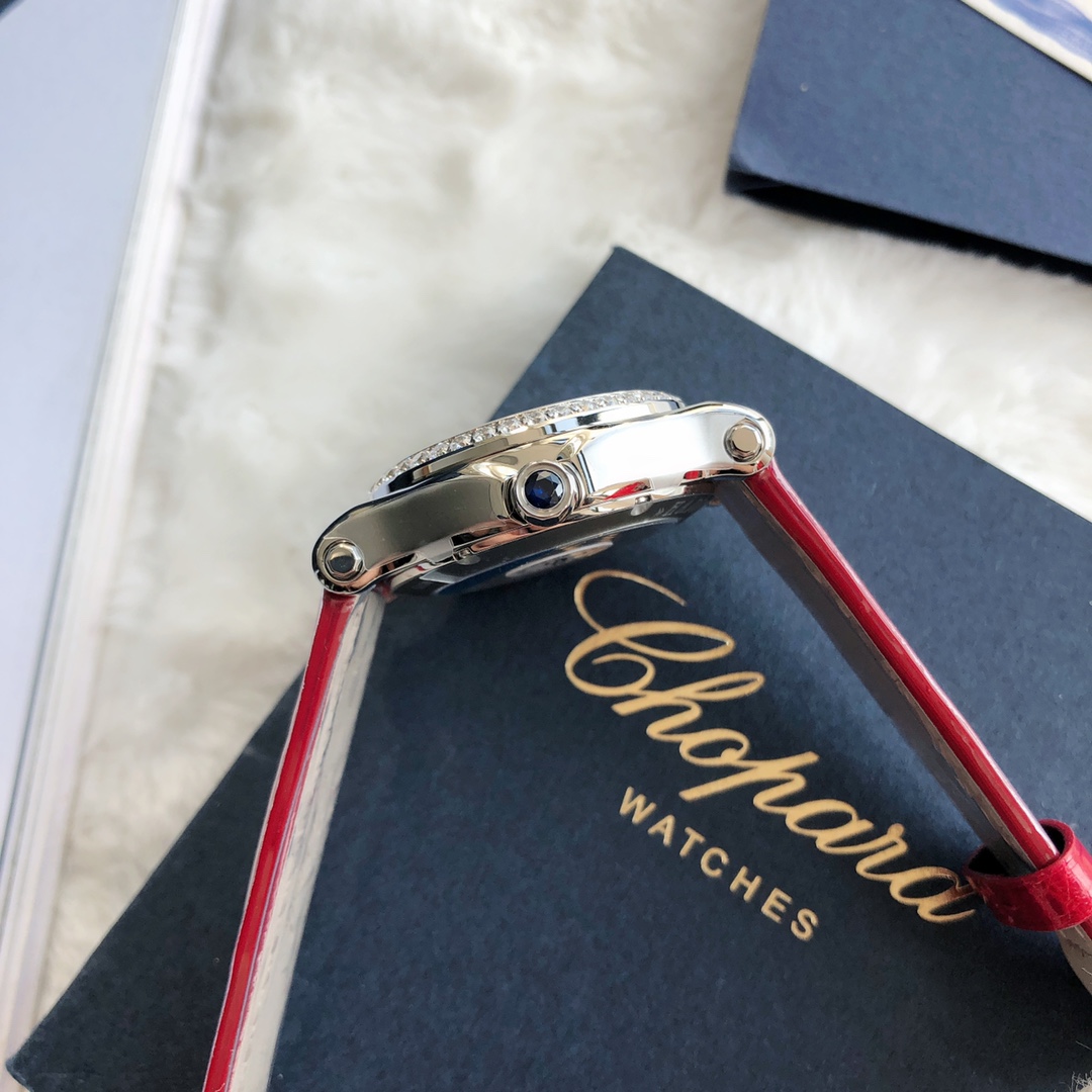 Chopard Nr-factopy33 mm happy Diamonds Diamond 5 Sport Watch Case Dial Nr-faeeory 2892 movement