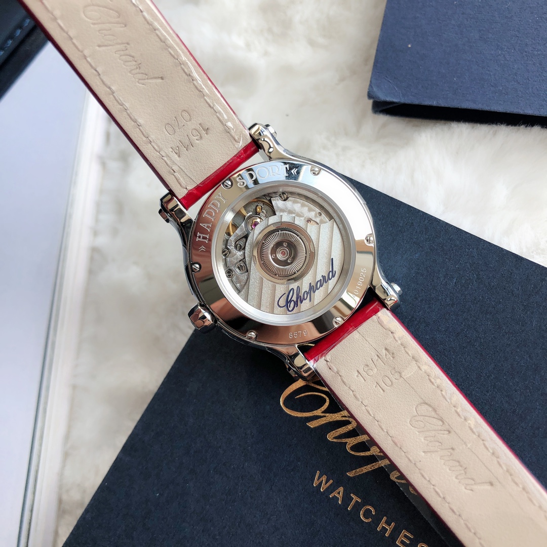 Chopard Nr-factopy33 mm happy Diamonds Diamond 5 Sport Watch Case Dial Nr-faeeory 2892 movement