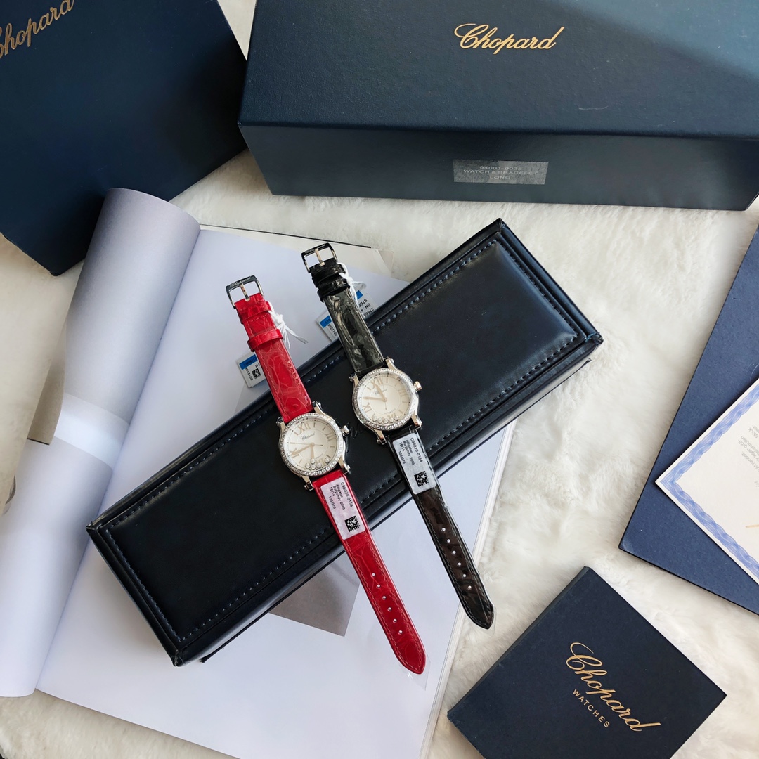 Chopard Nr-factopy33 mm happy Diamonds Diamond 5 Sport Watch Case Dial Nr-faeeory 2892 movement