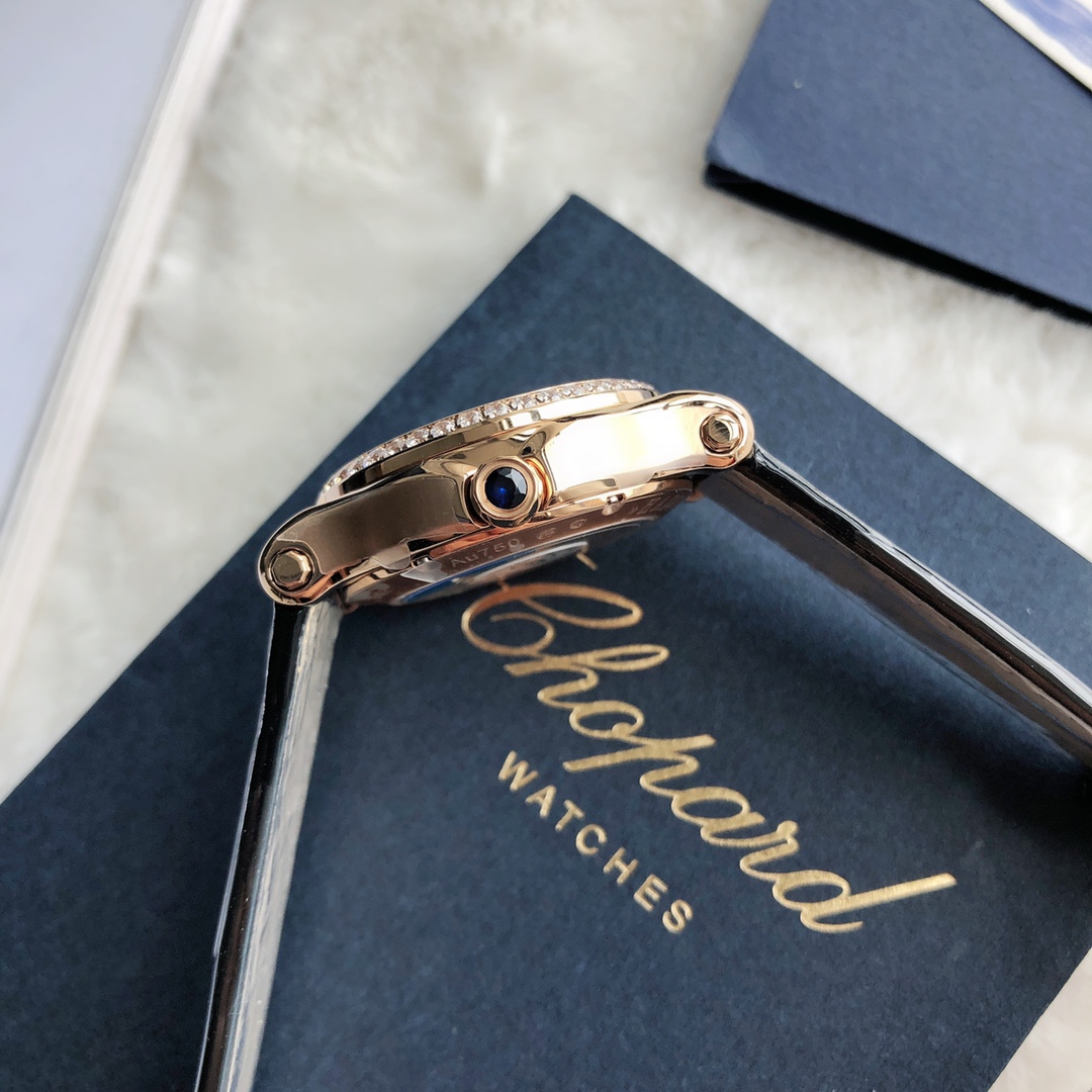 Chopard Nr-factopy33 mm happy Diamonds Diamond 5 Sport Watch Case Dial Nr-faeeory 2892 movement