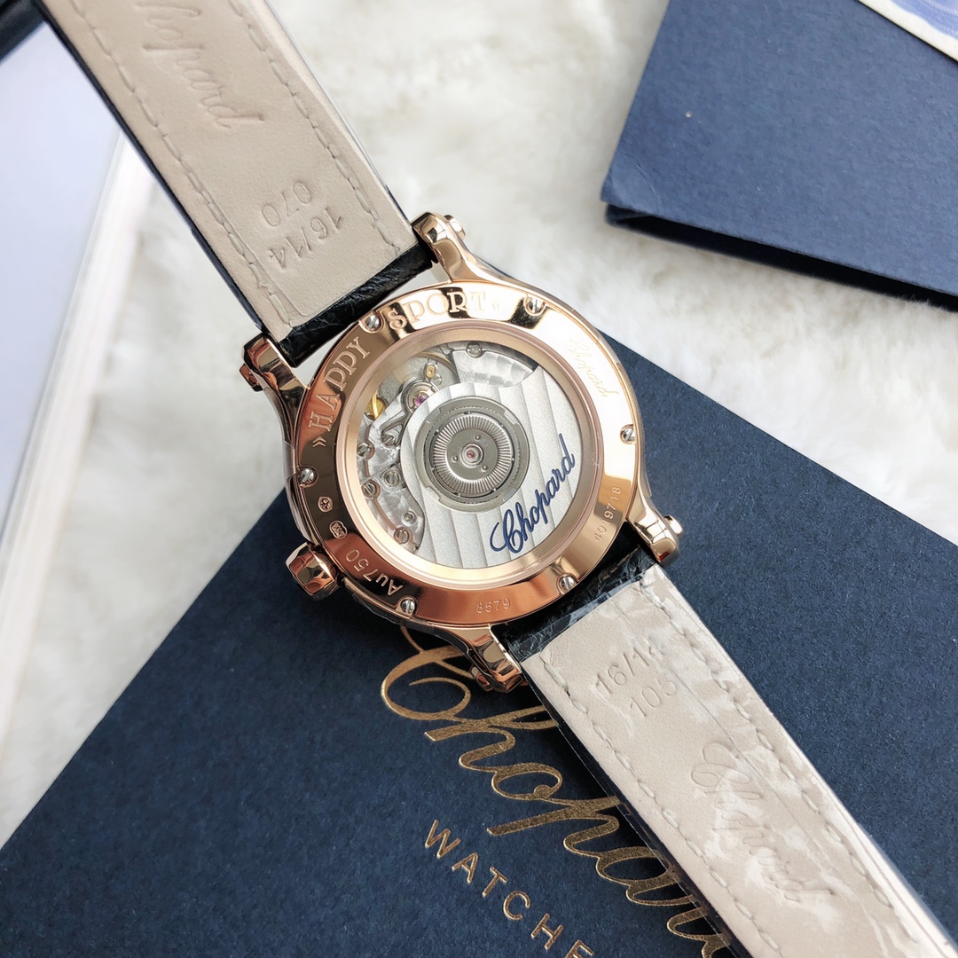 Chopard Nr-factopy33 mm happy Diamonds Diamond 5 Sport Watch Case Dial Nr-faeeory 2892 movement