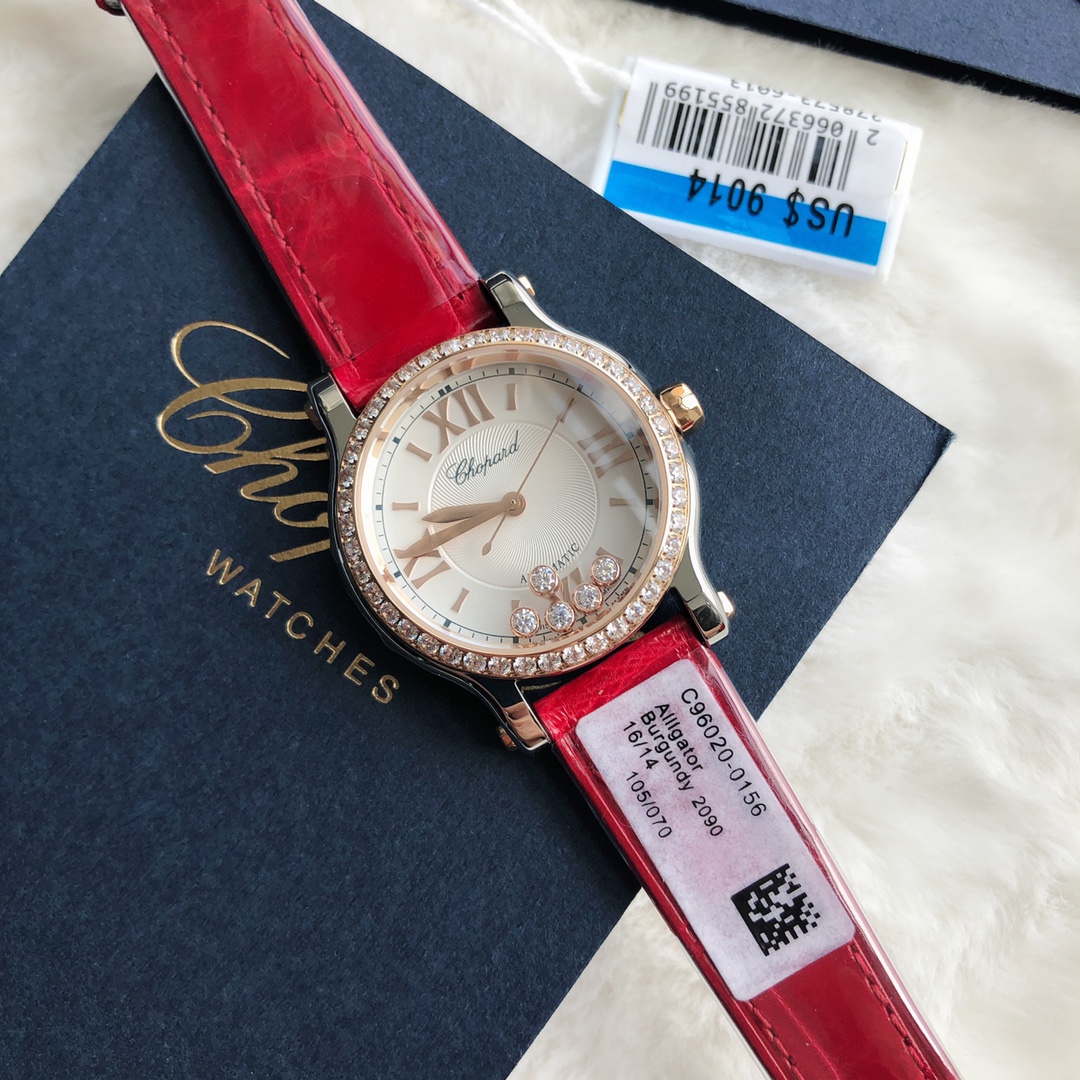 Chopard Nr-factopy33 mm happy Diamonds Diamond 5 Sport Watch Case Dial Nr-faeeory 2892 movement