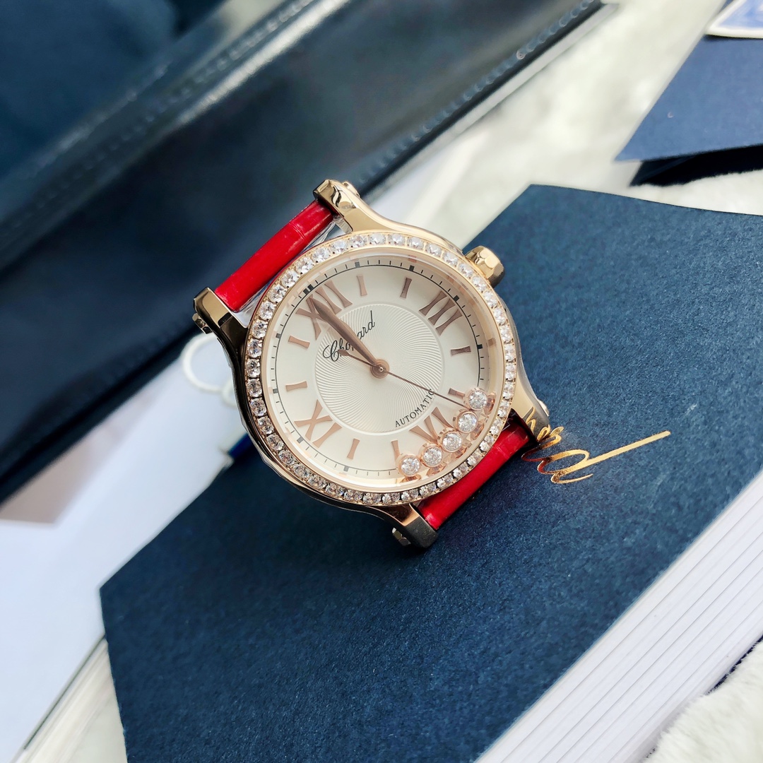 Chopard Nr-factopy33 mm happy Diamonds Diamond 5 Sport Watch Case Dial Nr-faeeory 2892 movement