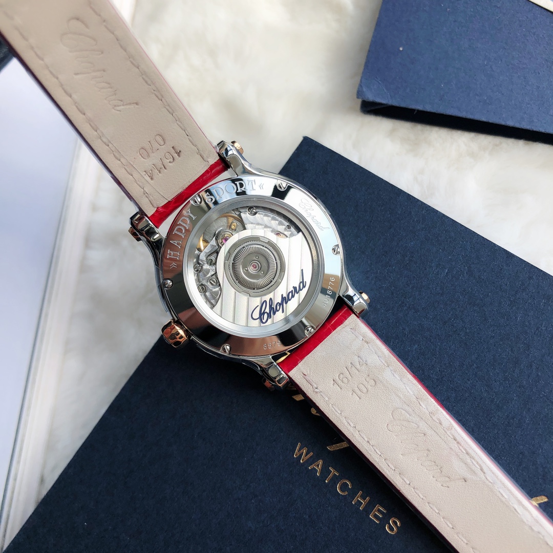 Chopard Nr-factopy33 mm happy Diamonds Diamond 5 Sport Watch Case Dial Nr-faeeory 2892 movement