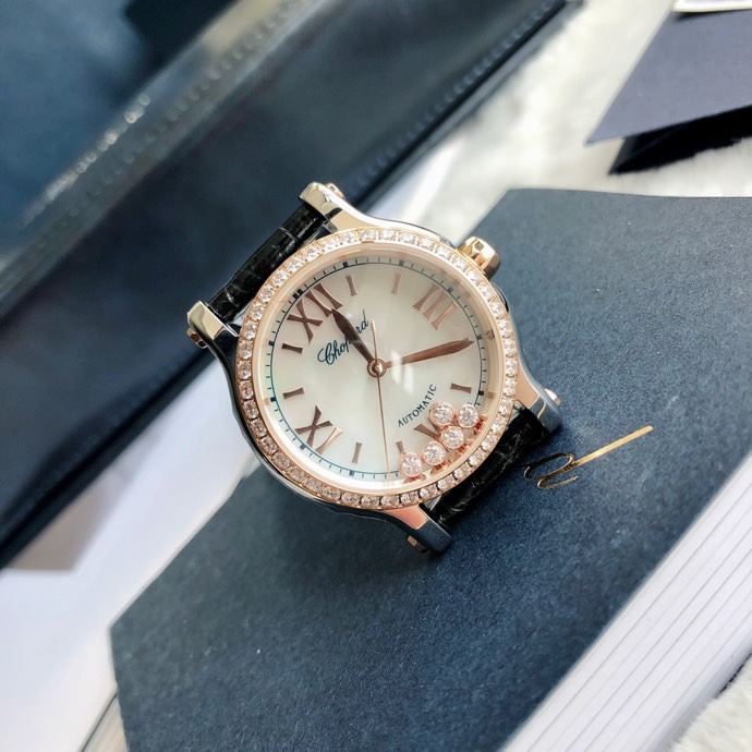 Chopard Nr-factopy33 mm happy Diamonds Diamond 5 Sport Watch Case Dial Nr-faeeory 2892 movement